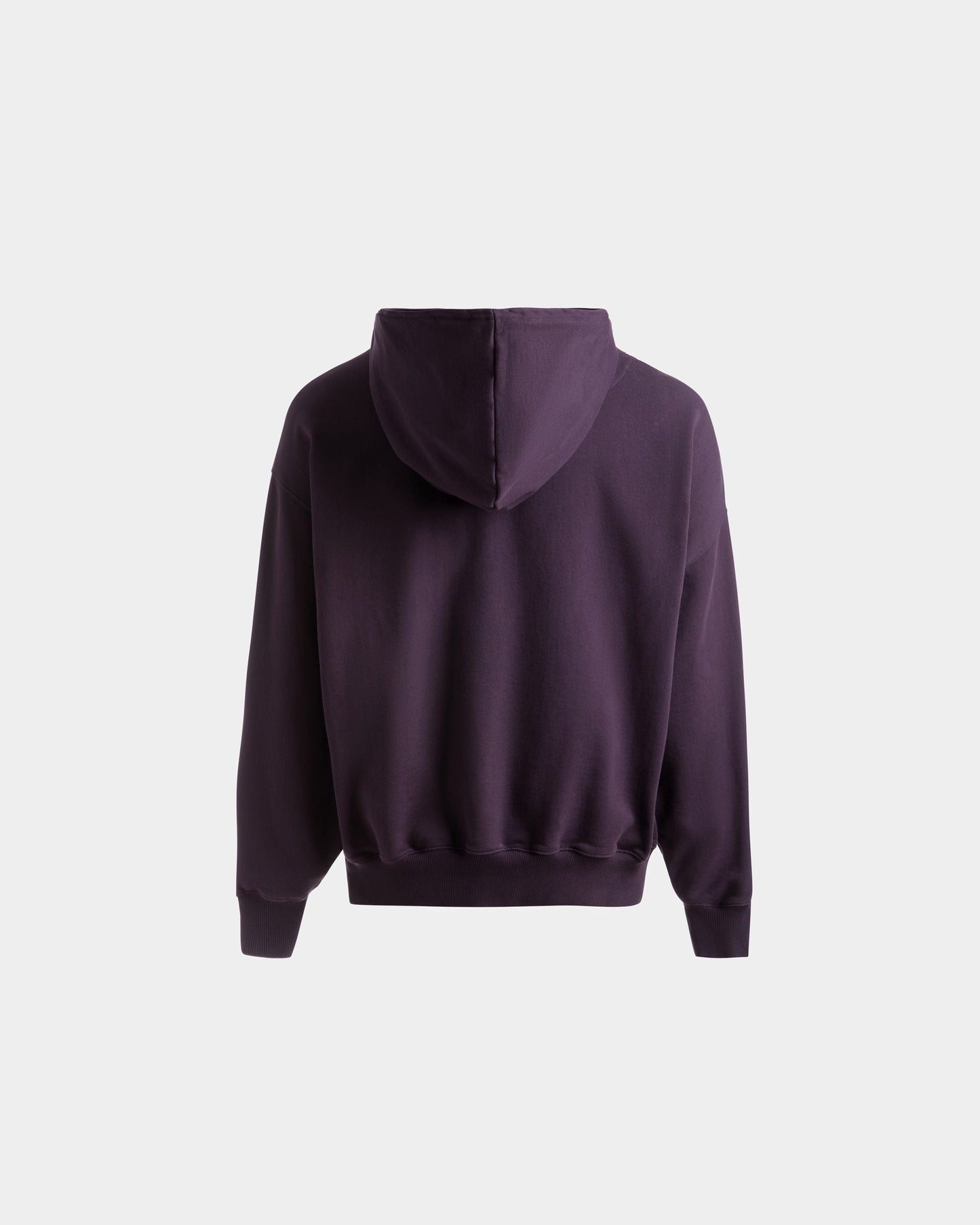 Foiled Hooded Sweatshirt | Men's Sweatshirt | Orchid Cotton | Bally | Still Life Back