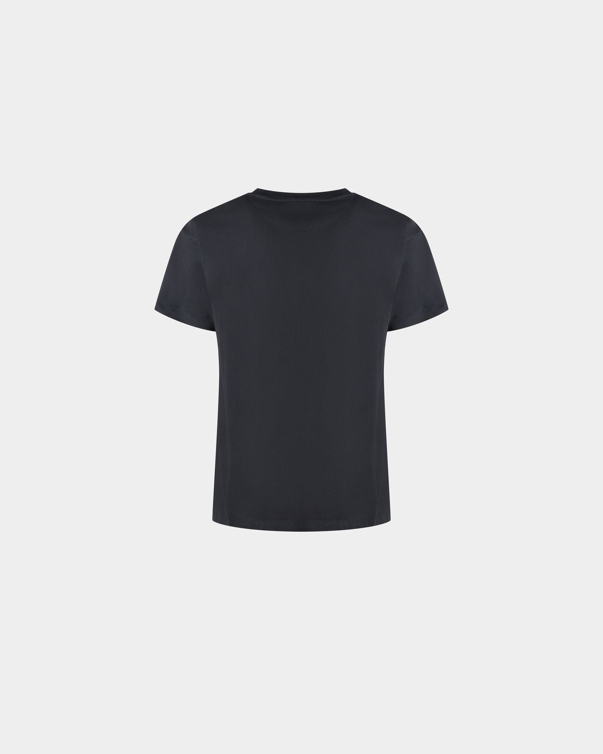 Train Motif T-Shirt | Men's T-Shirt | Stone Cotton | Bally | Still Life Back