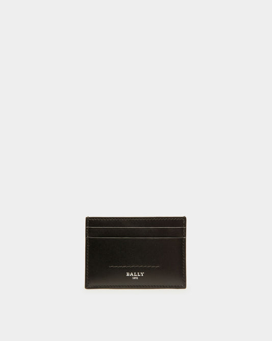 Schar Leather Card Holder In Black