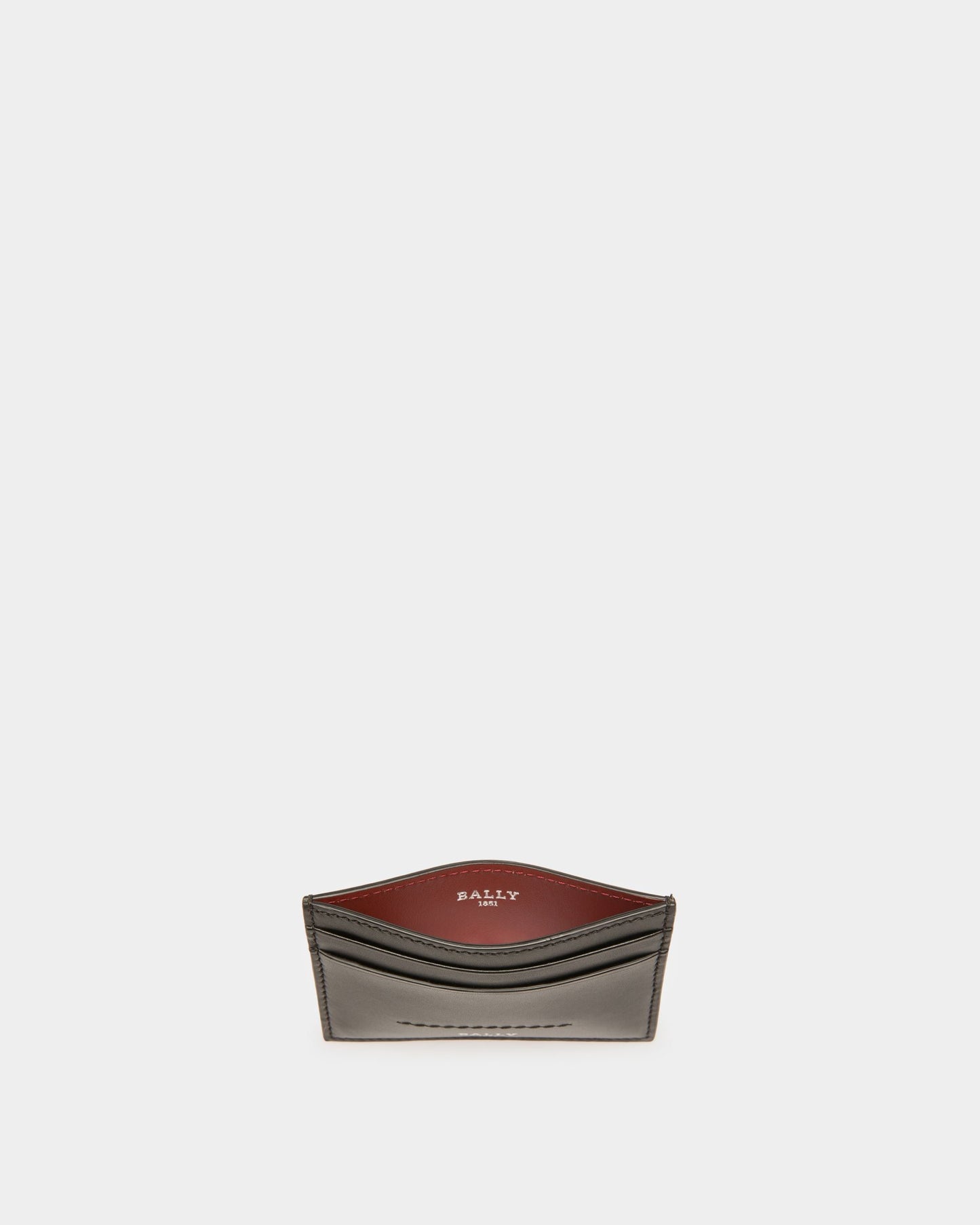 Schar Leather Card Holder In Black