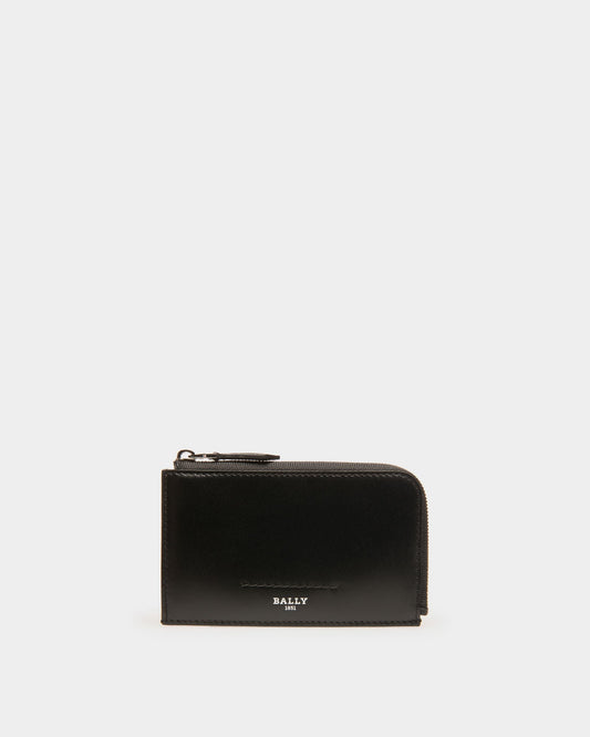 Scord Leather Card Holder In Black