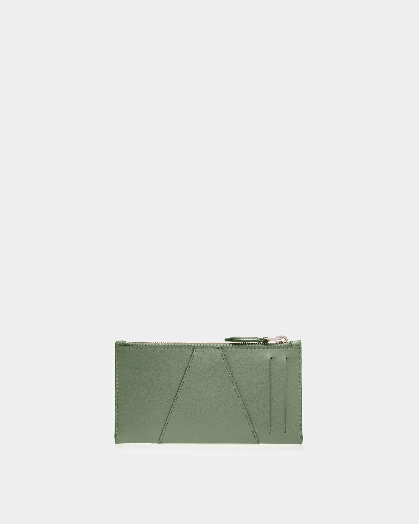 Adley Leather Business Card Holder In Sage