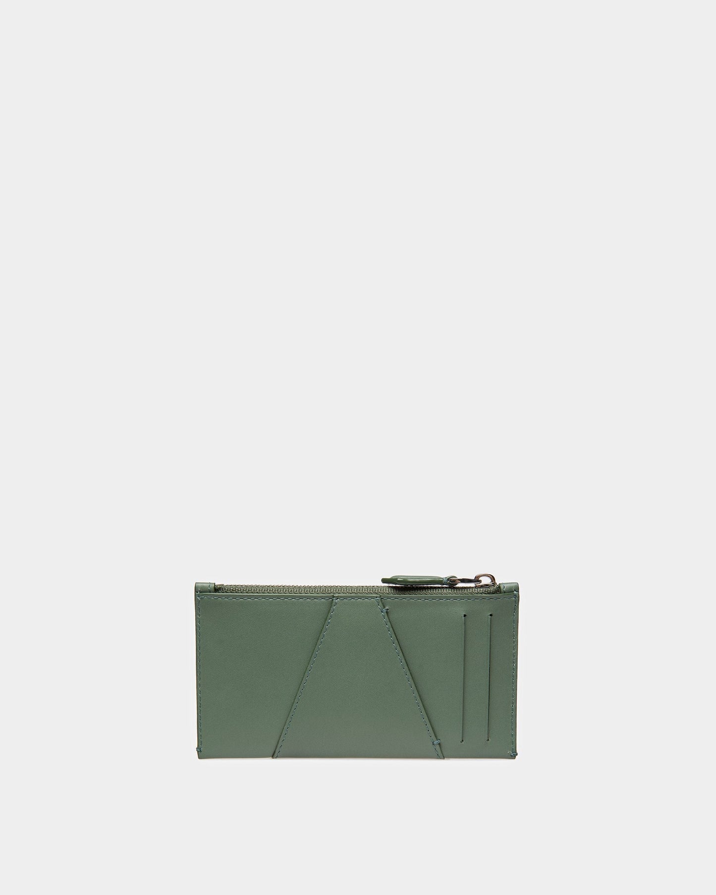 Adley Leather Business Card Holder In Sage