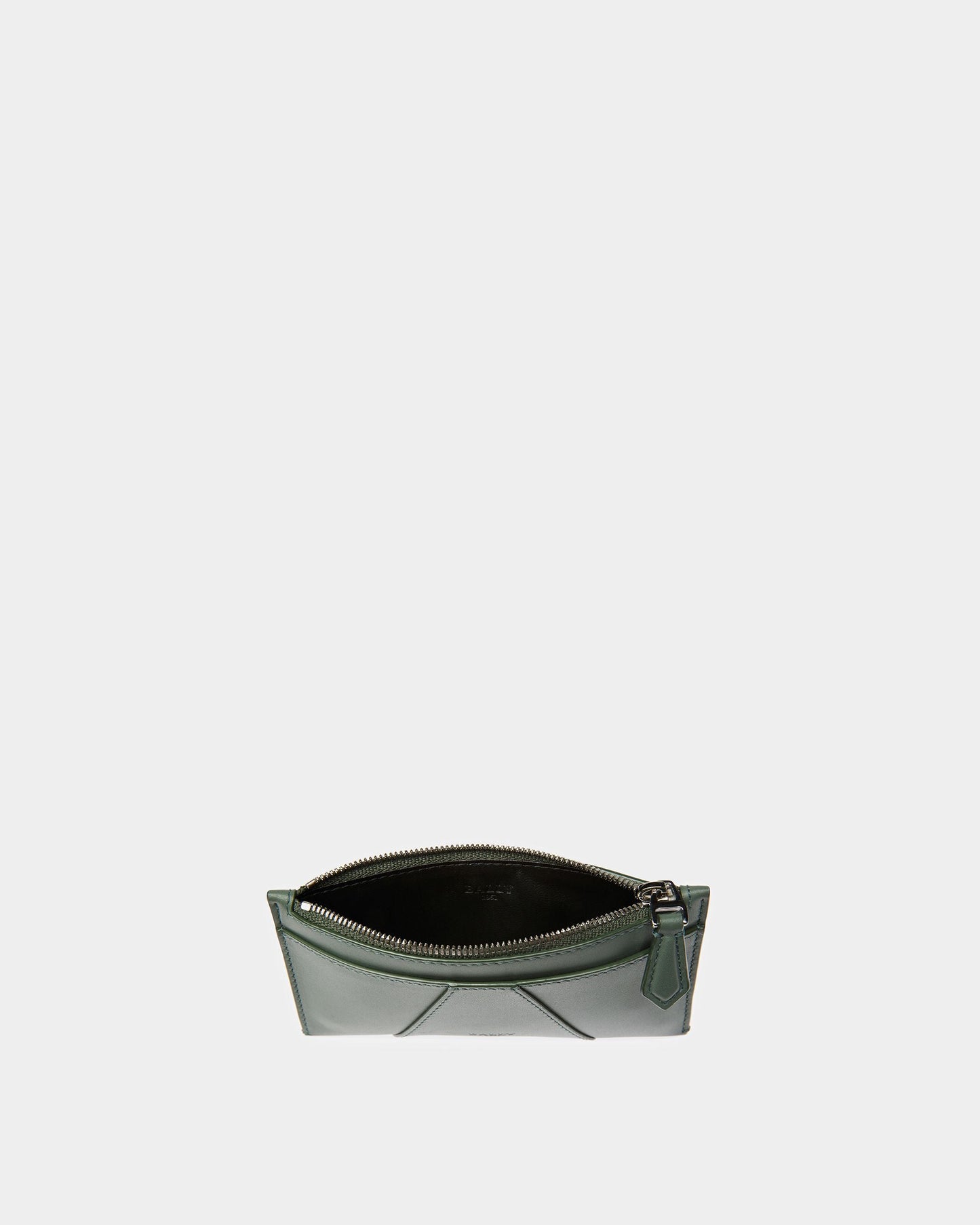 Adley Leather Business Card Holder In Sage