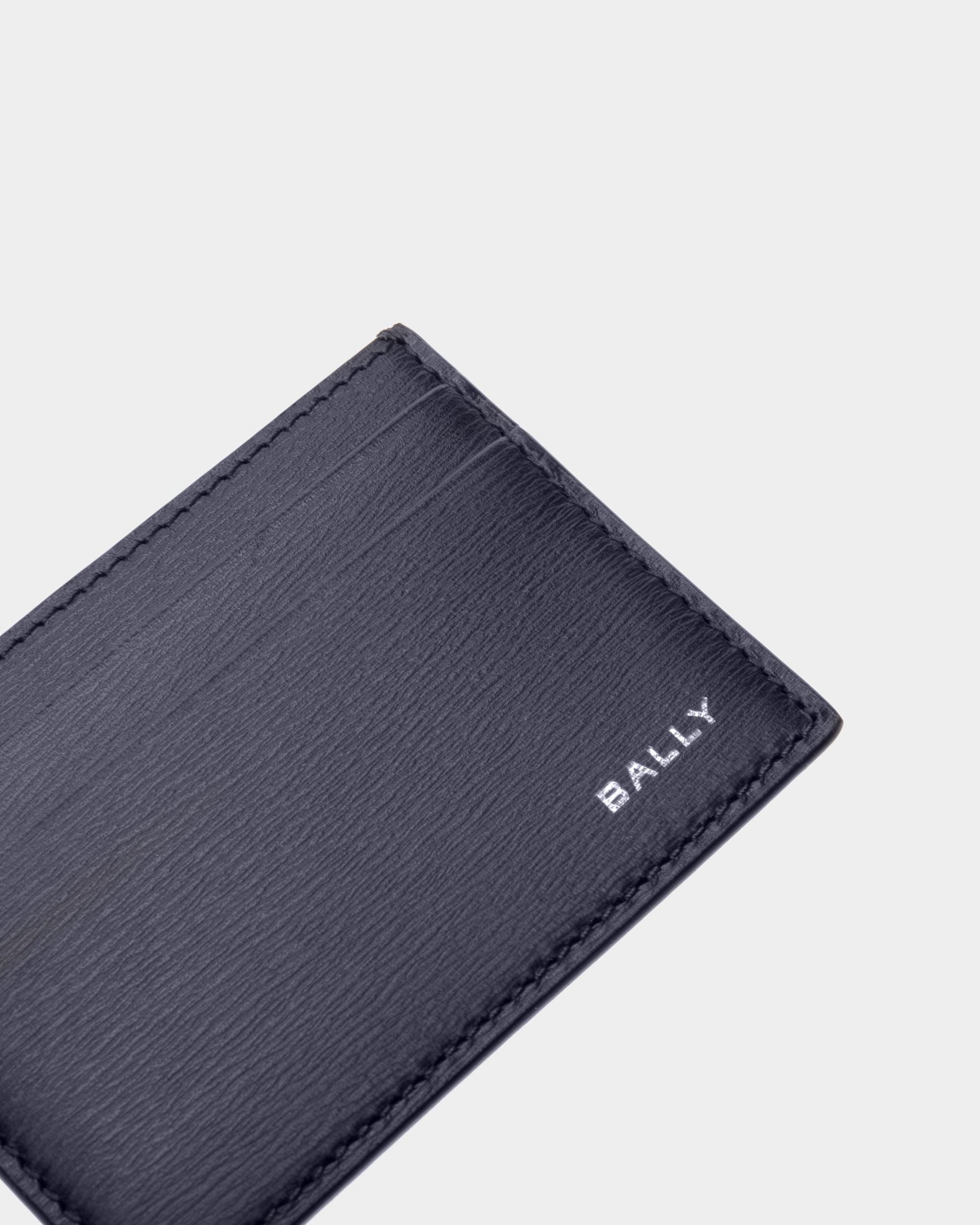 Crossing Card Holder | Men's Card Holder | Midnight Leather | Bally | Still Life Detail