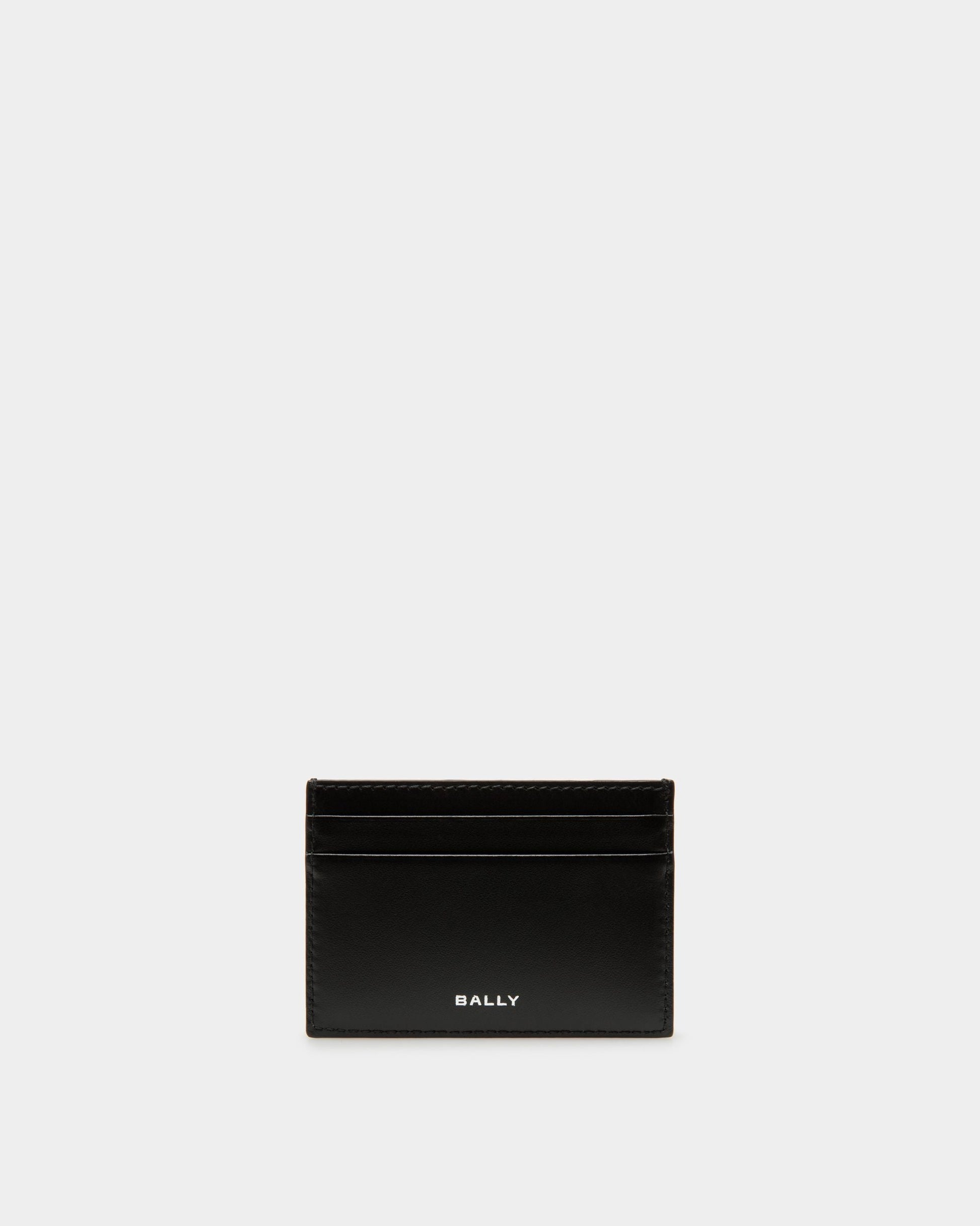 Lago Business Card Holder | Men's Business Card Holder | Midnight Leather | Bally | Still Life Front