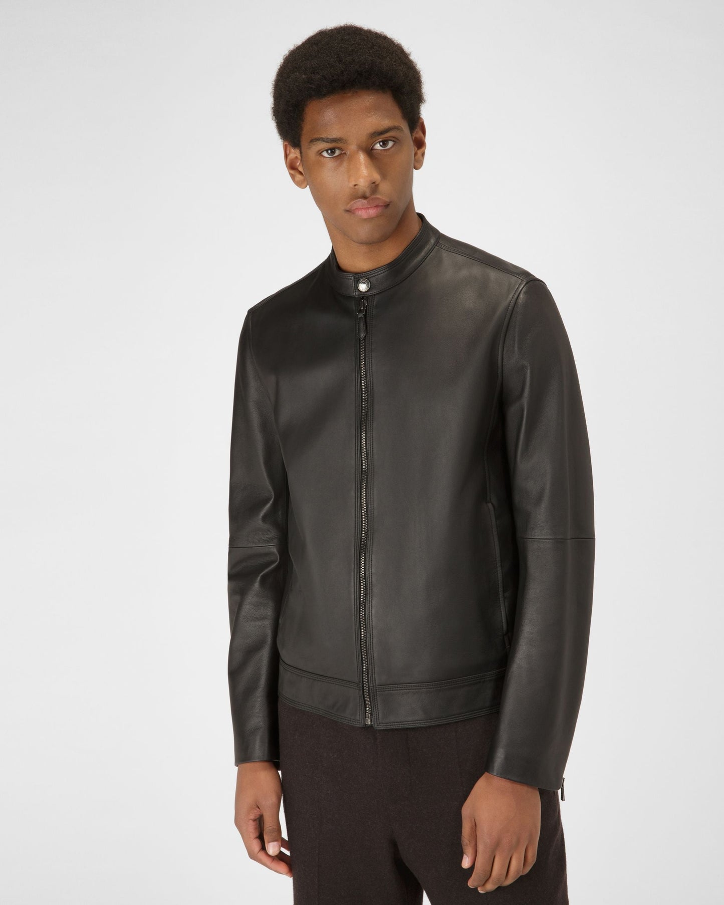 Leather Jacket In Black