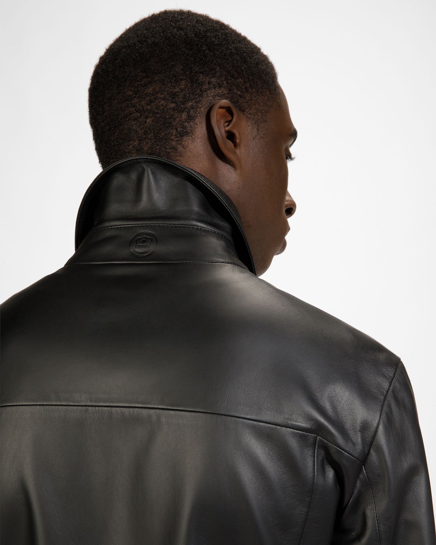 Leather Patch Pocket Jacket