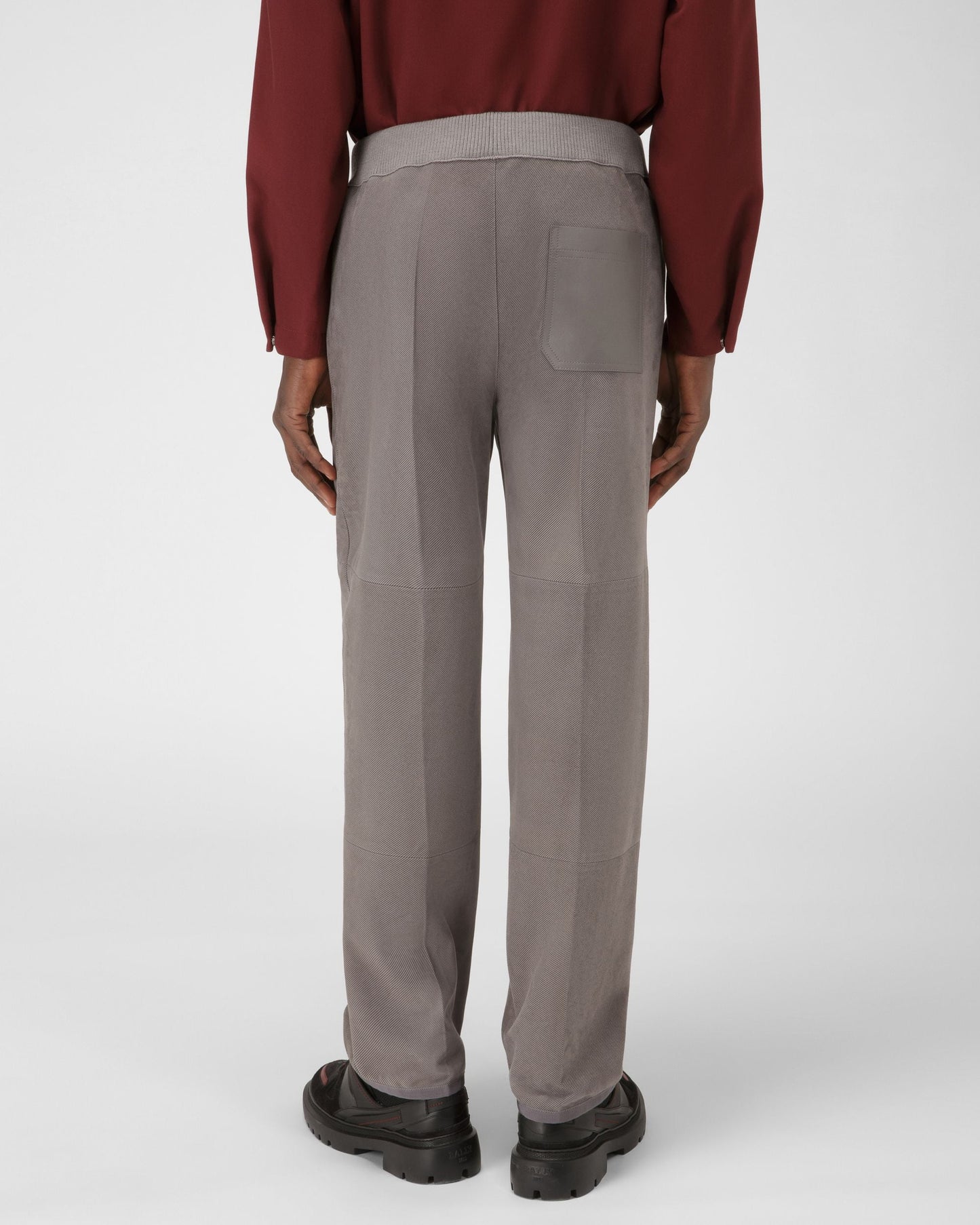 Suede Trousers In Grey