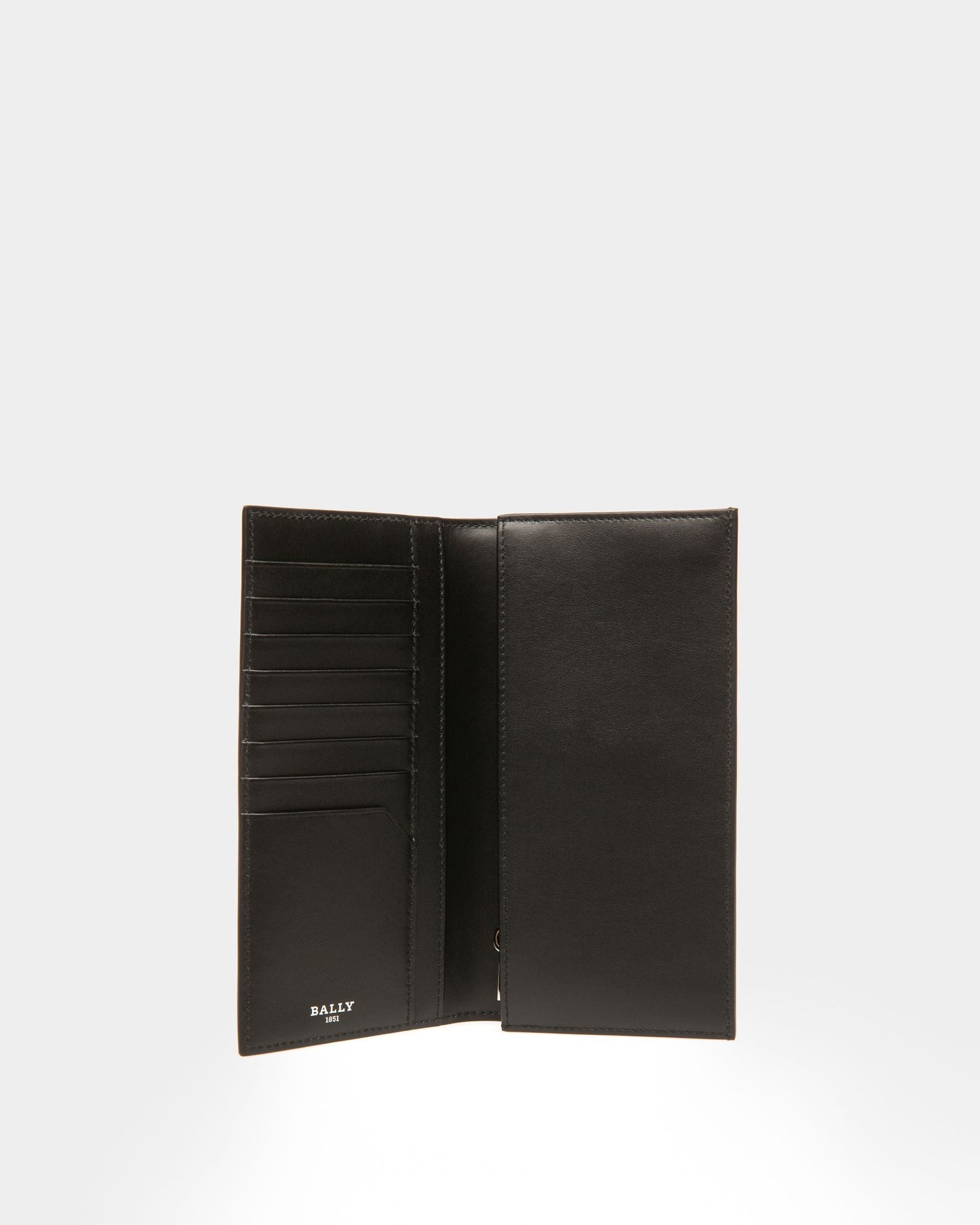 Scaliro Leather Continental Wallet In Black