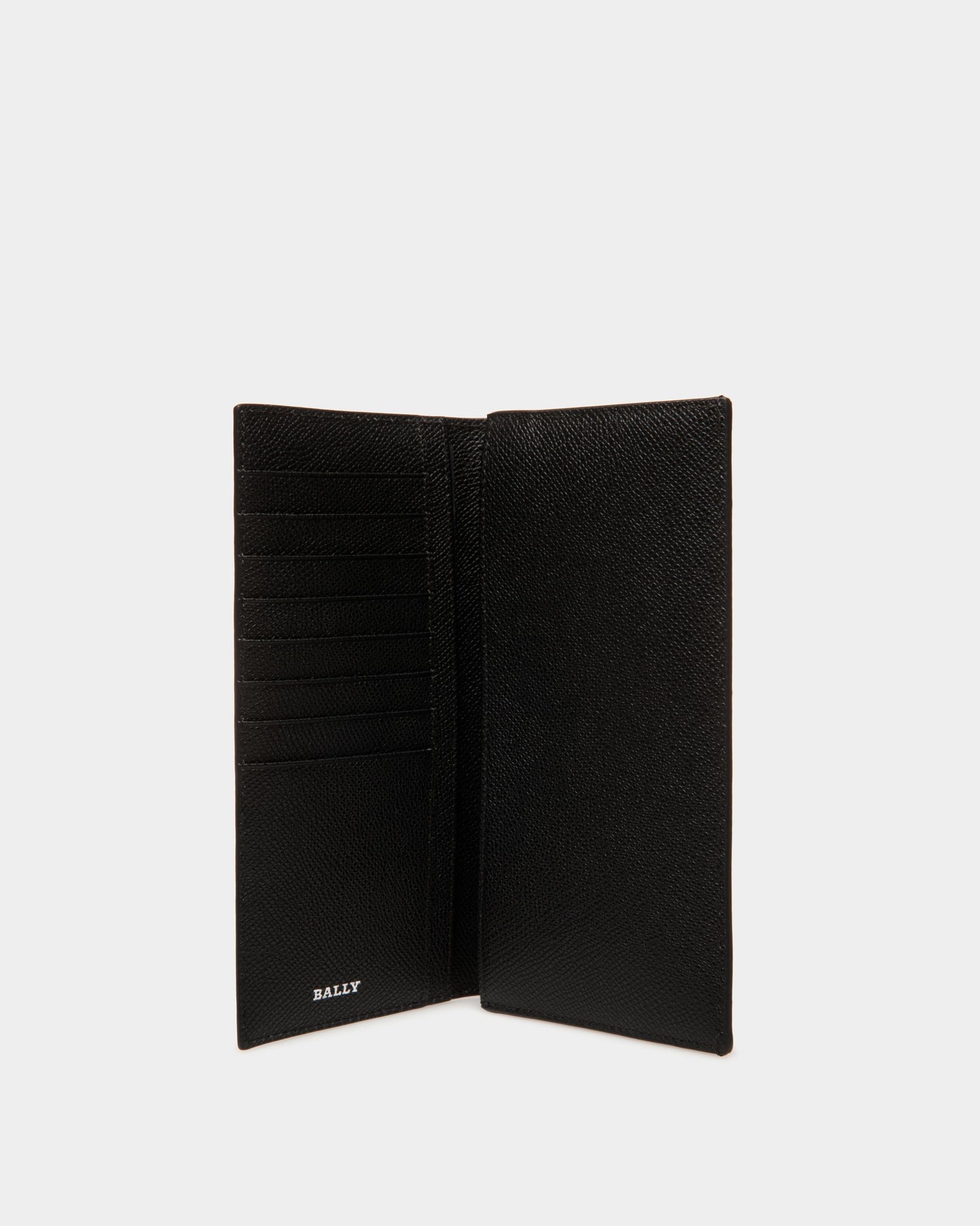 Continental Wallet in Black Embossed Leather