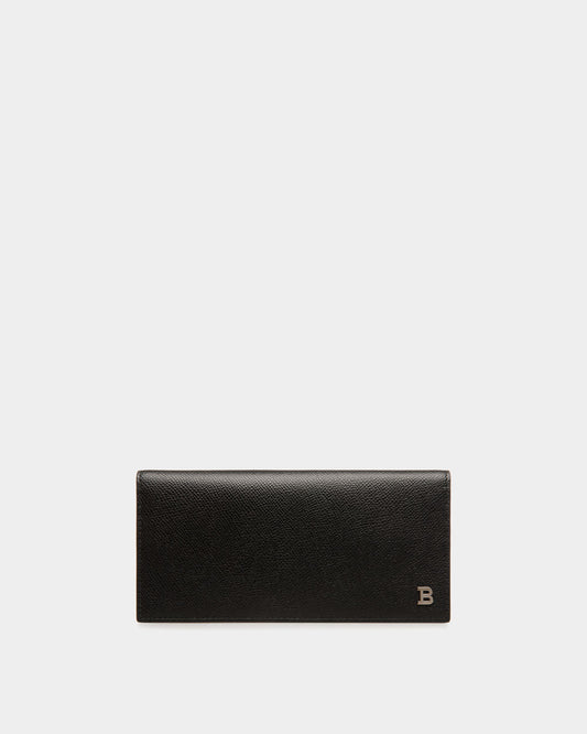Continental Wallet in Black Embossed Leather