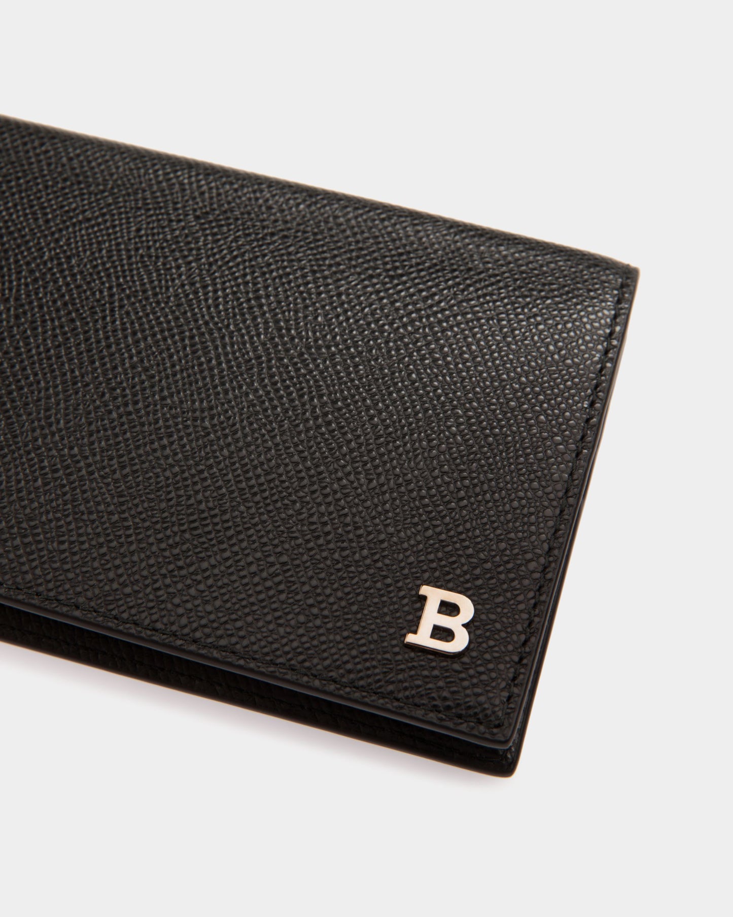 Continental Wallet in Black Embossed Leather