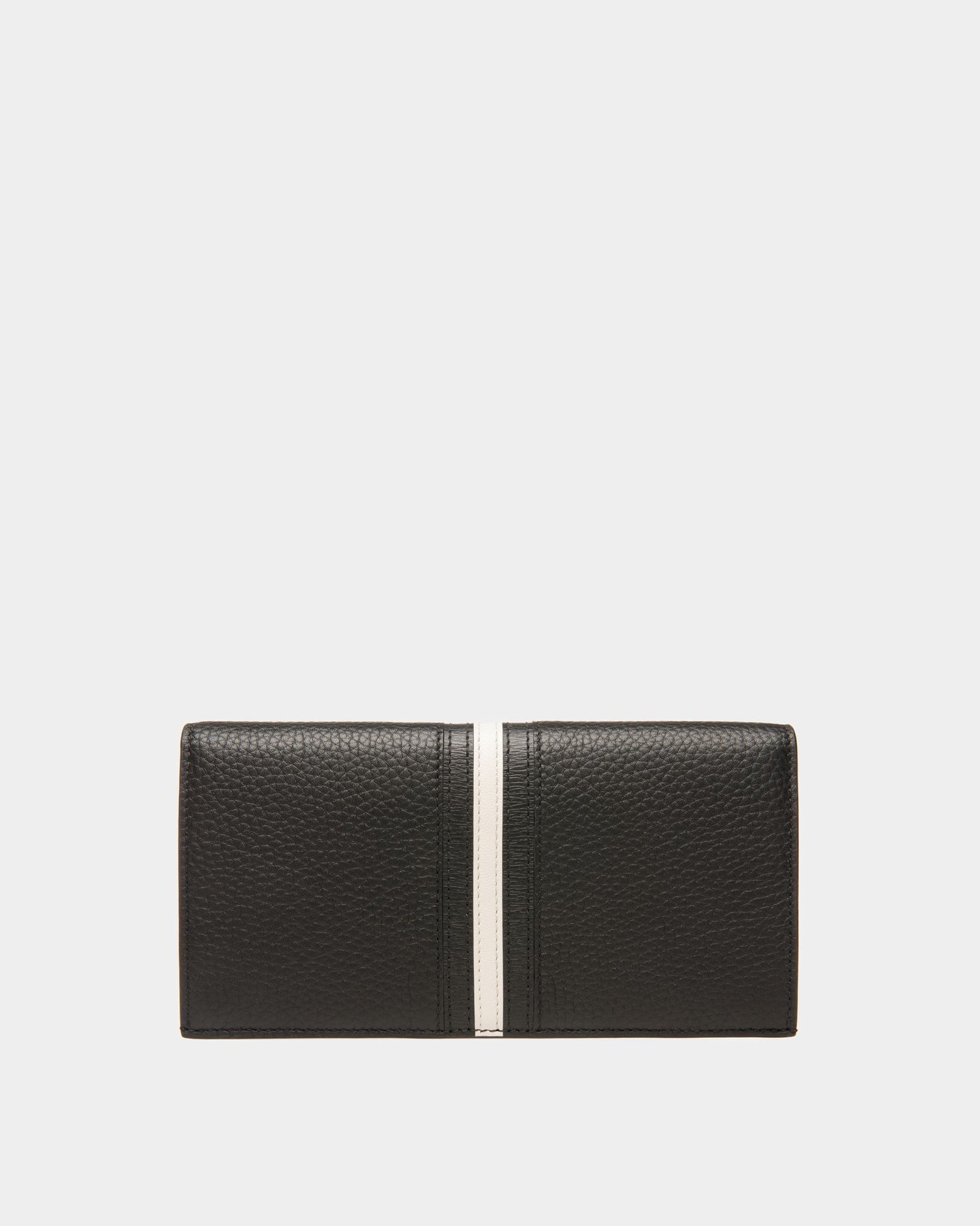 Ribbon Continental Wallet | Men's Wallet | Black Leather | Bally | Still Life Back
