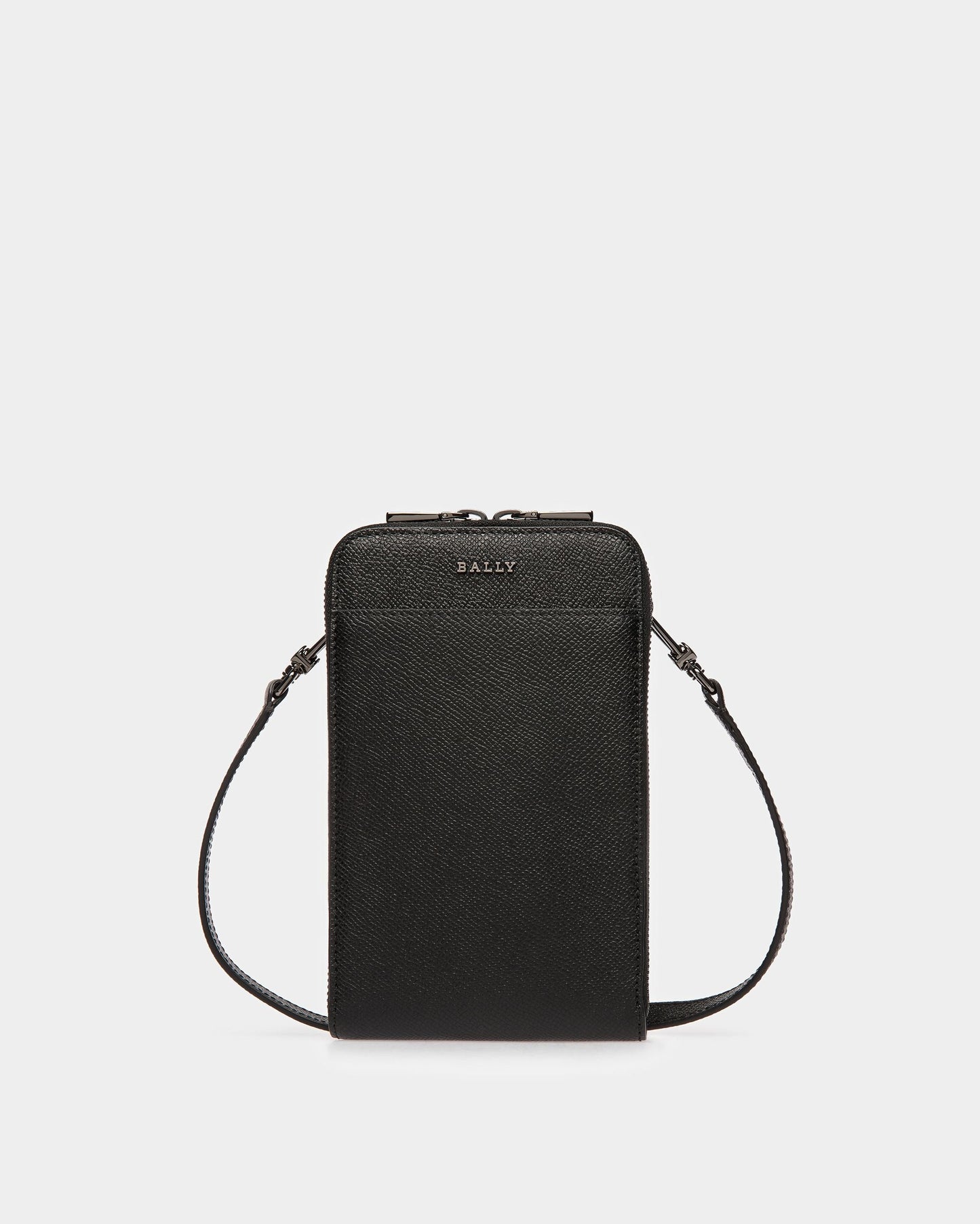 Brantlee Leather Carry Case In Black And Blue Neon