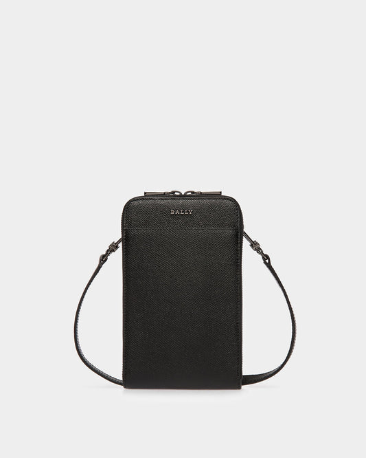 Brantlee Leather Carry Case In Black And Blue Neon