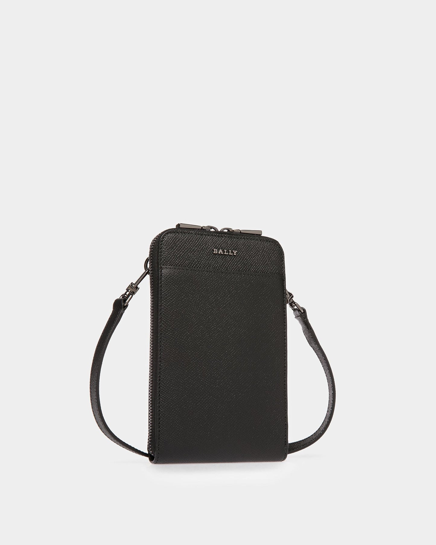 Brantlee Leather Carry Case In Black And Blue Neon