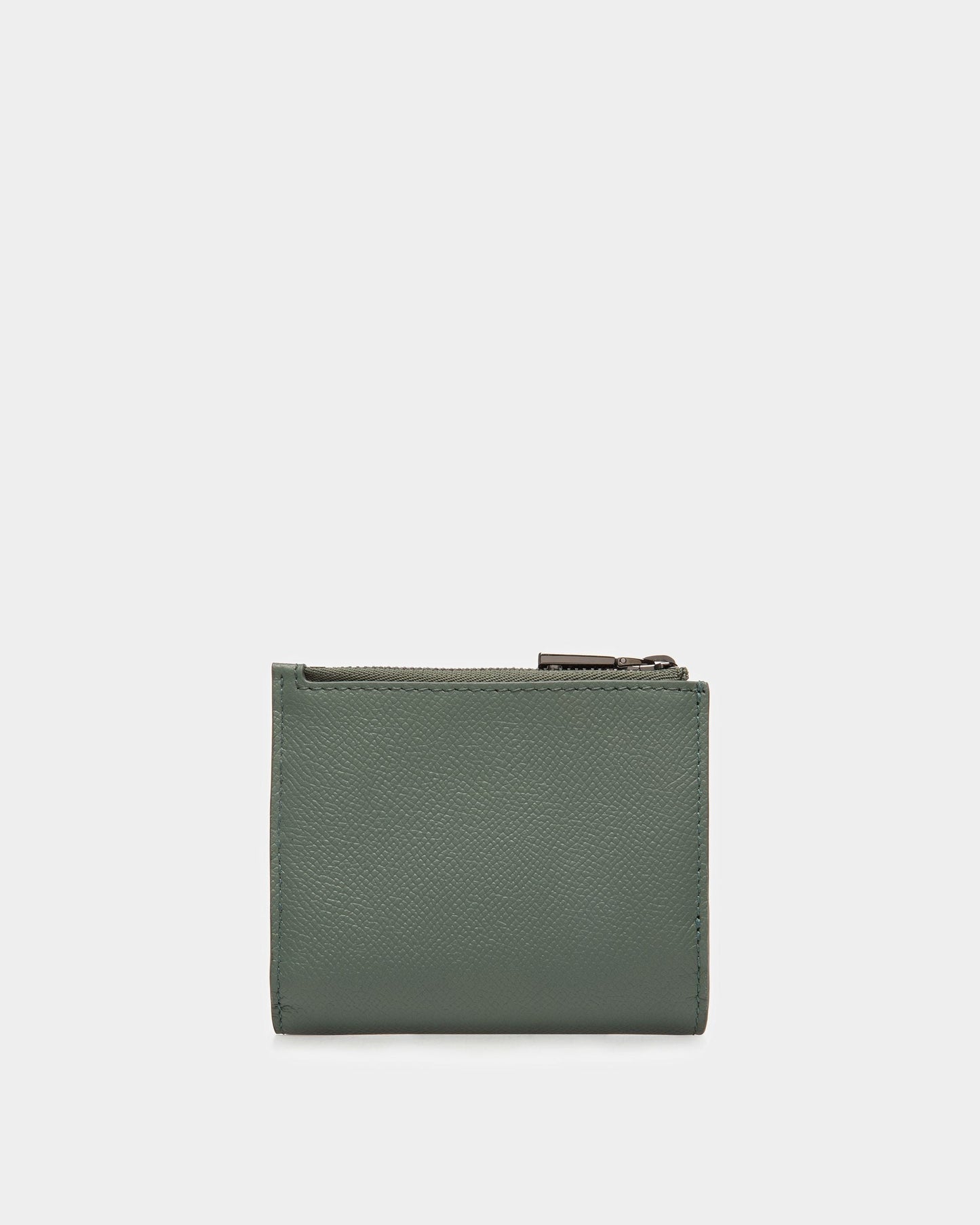 Bunner Leather Wallet In Sage And Black