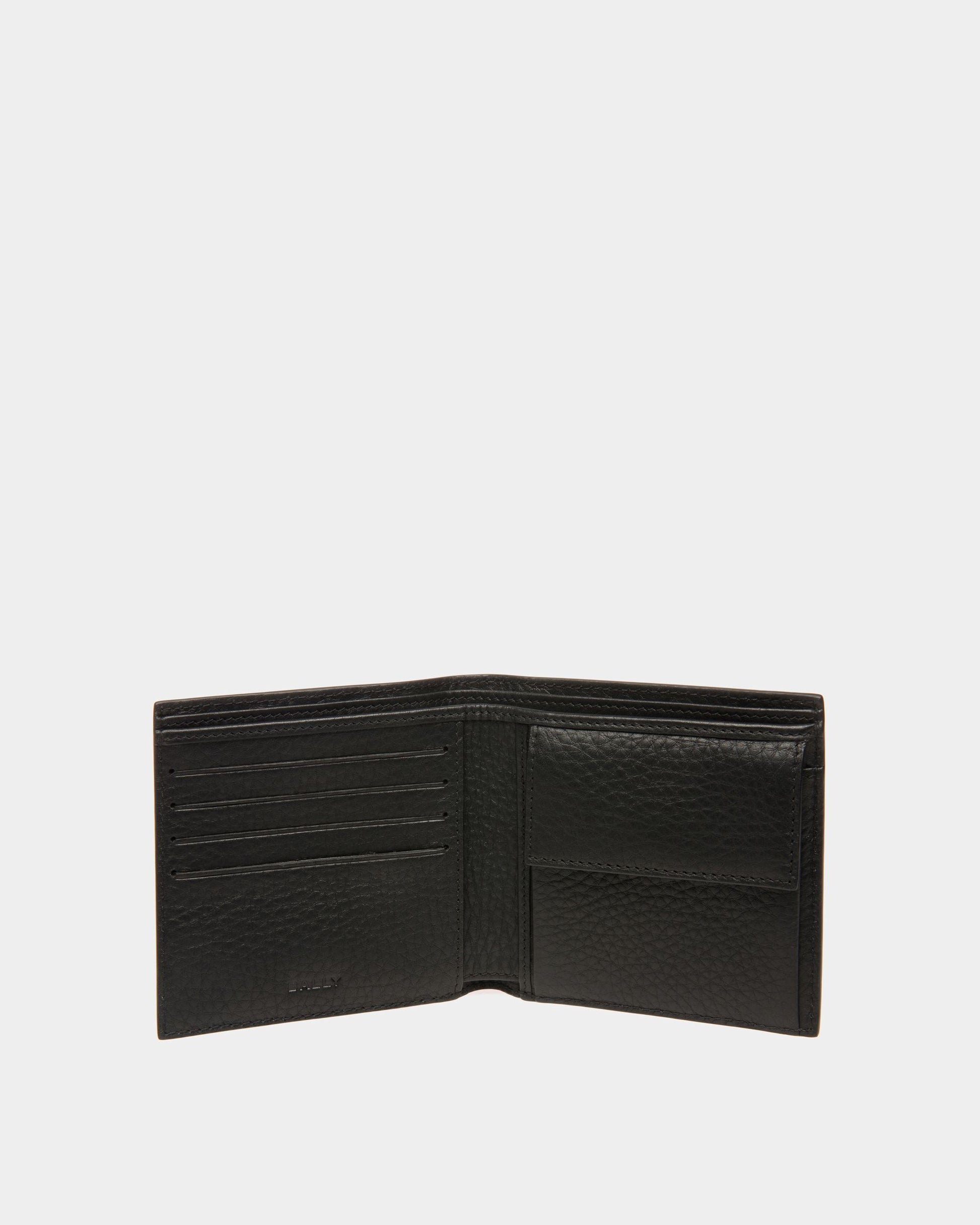 Ribbon | Men's Wallets And Coin Purses | Black Leather | Bally | Still Life Open / Inside