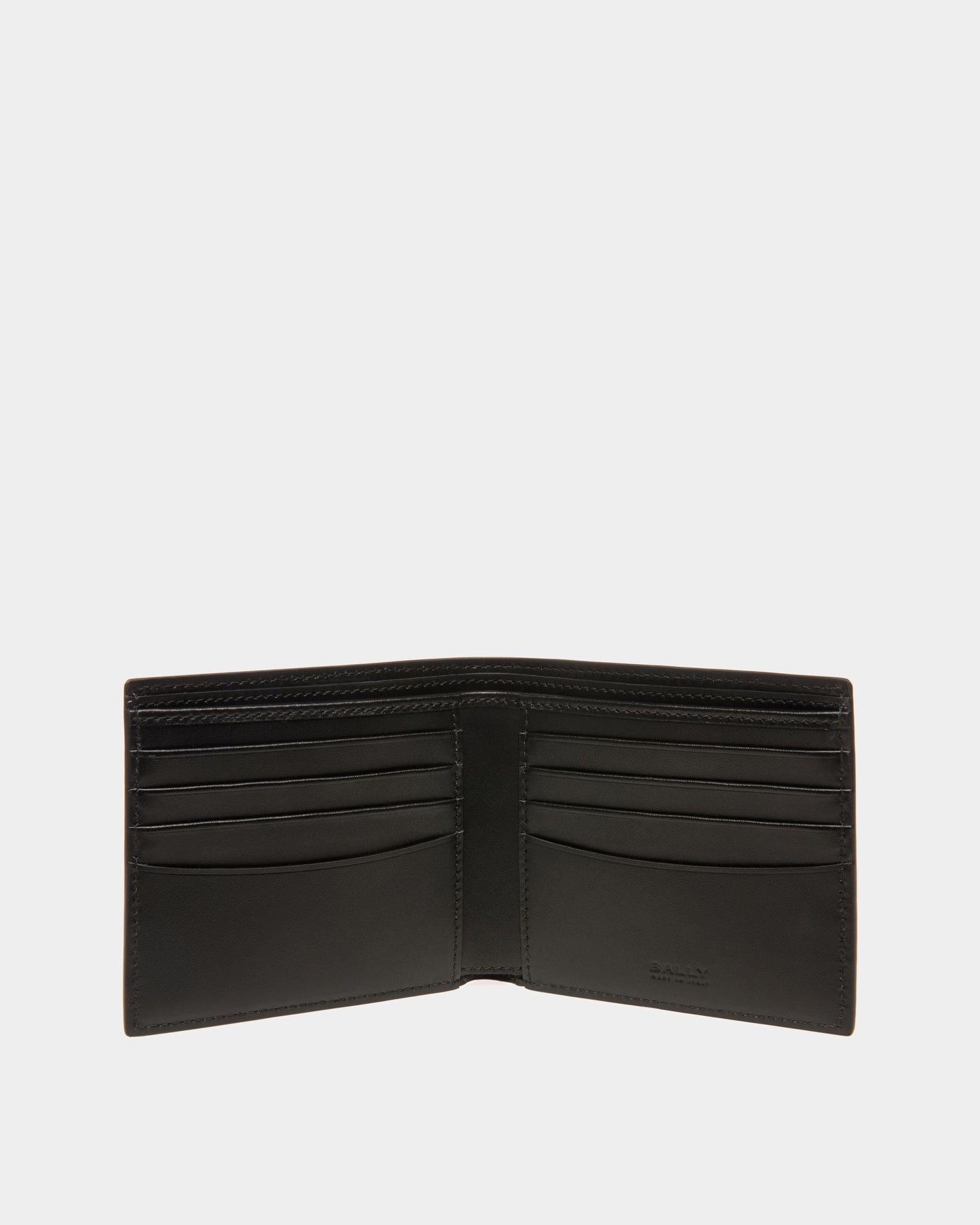 Banque Bi-fold | Men's Wallets And Coin Purses | Black Leather | Bally | Still Life Open / Inside