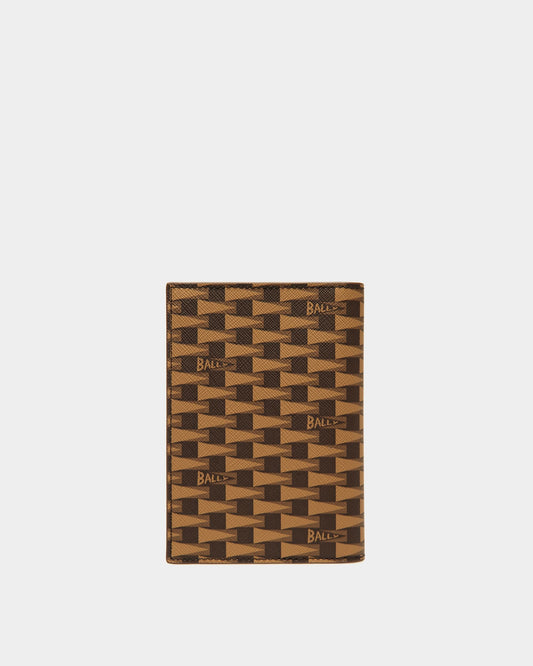 Pennant Passport Holder | Men's Passport Holder | Desert TPU | Bally | Still Life Front