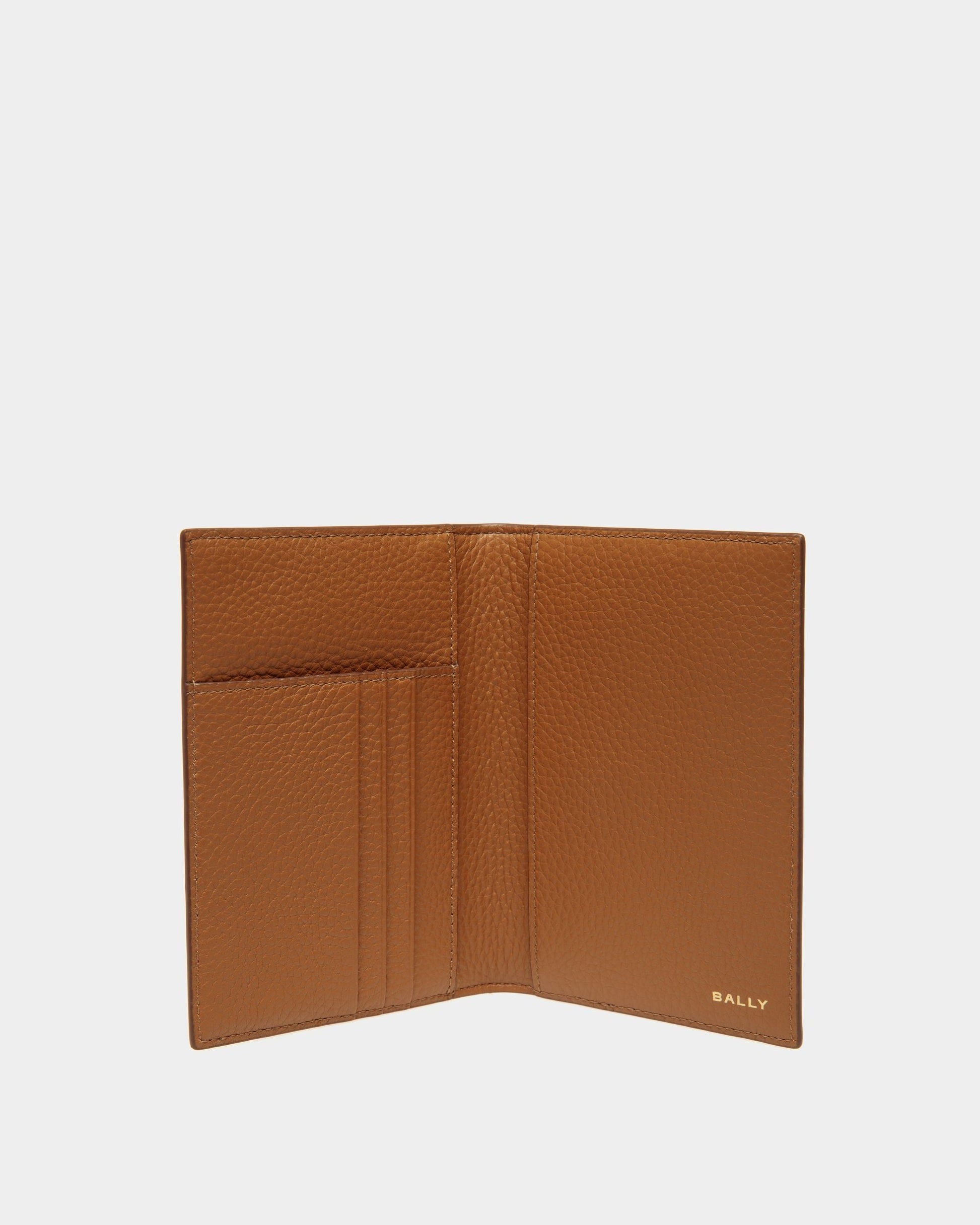 Pennant Passport Holder | Men's Passport Holder | Desert TPU | Bally | Still Life Open / Inside