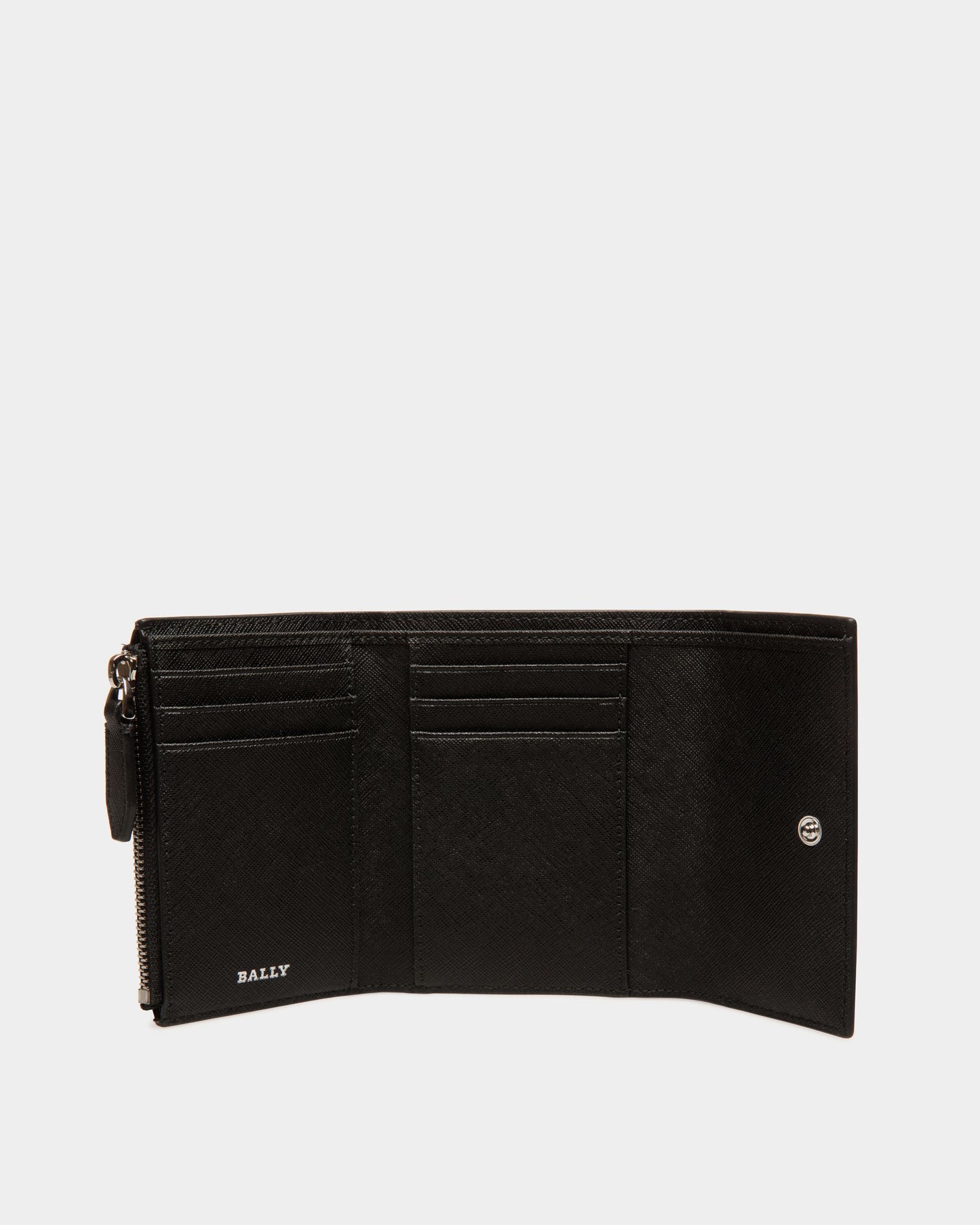 Wallet in Black Embossed Leather