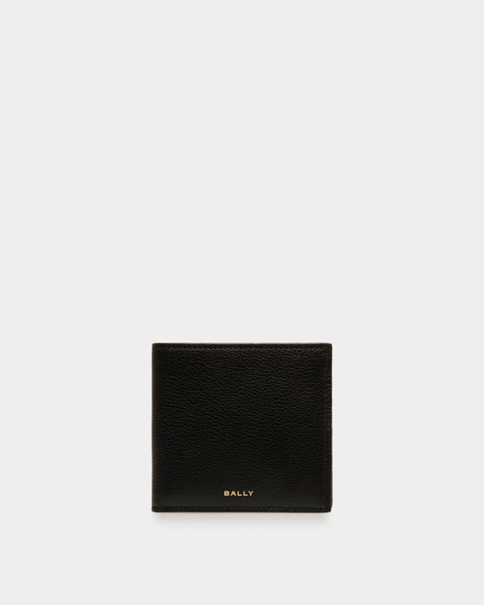 Bifold 8 CC Wallet | Men's Wallet | Black Leather | Bally | Still Life Front