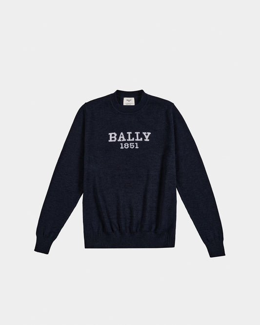 Sweater in Blue Wool