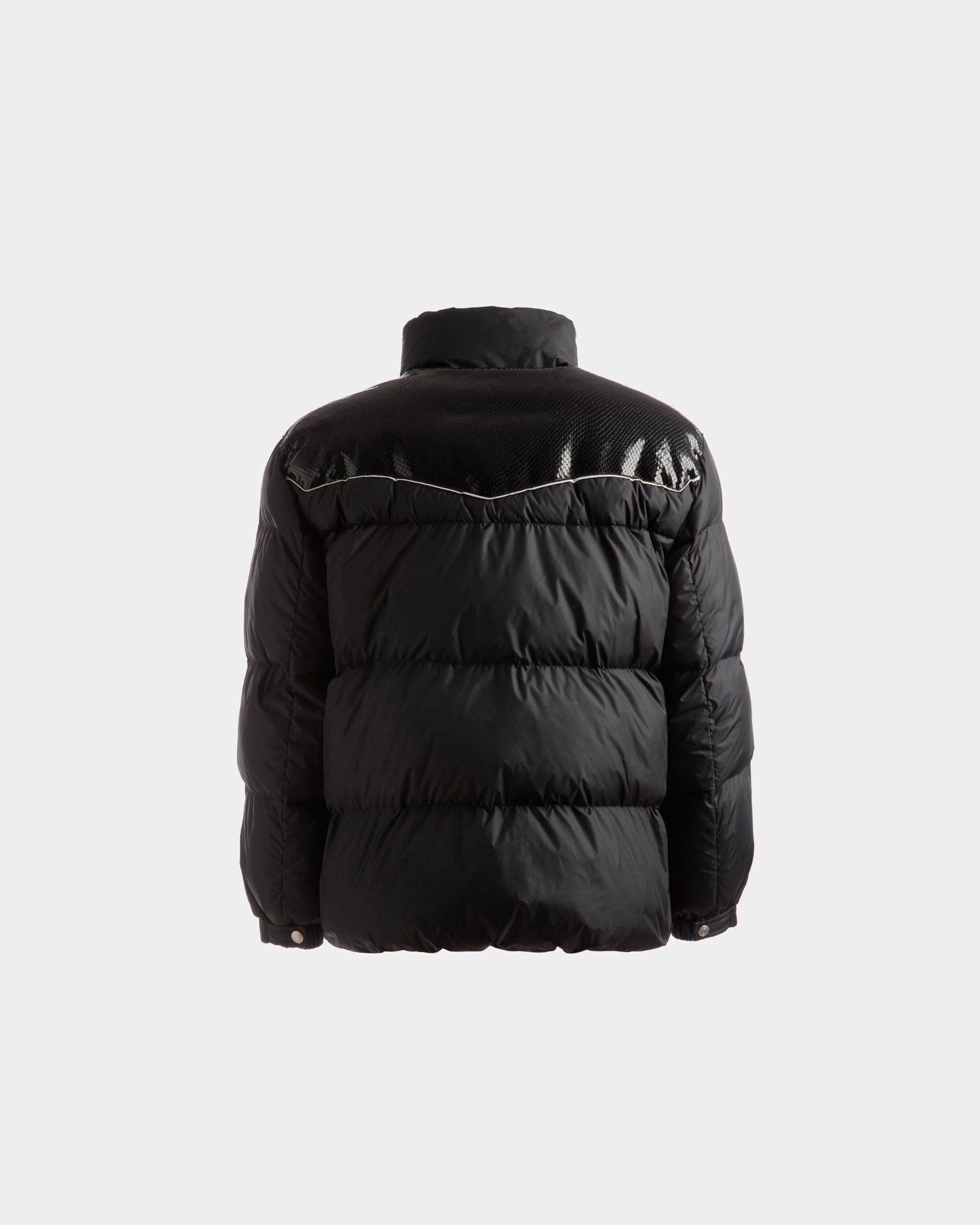Puffer Jacket | Men's Outerwear | Black Nylon | Bally | Still Life Back