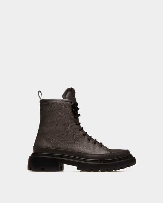 Vatiz Leather Boots In Army Green