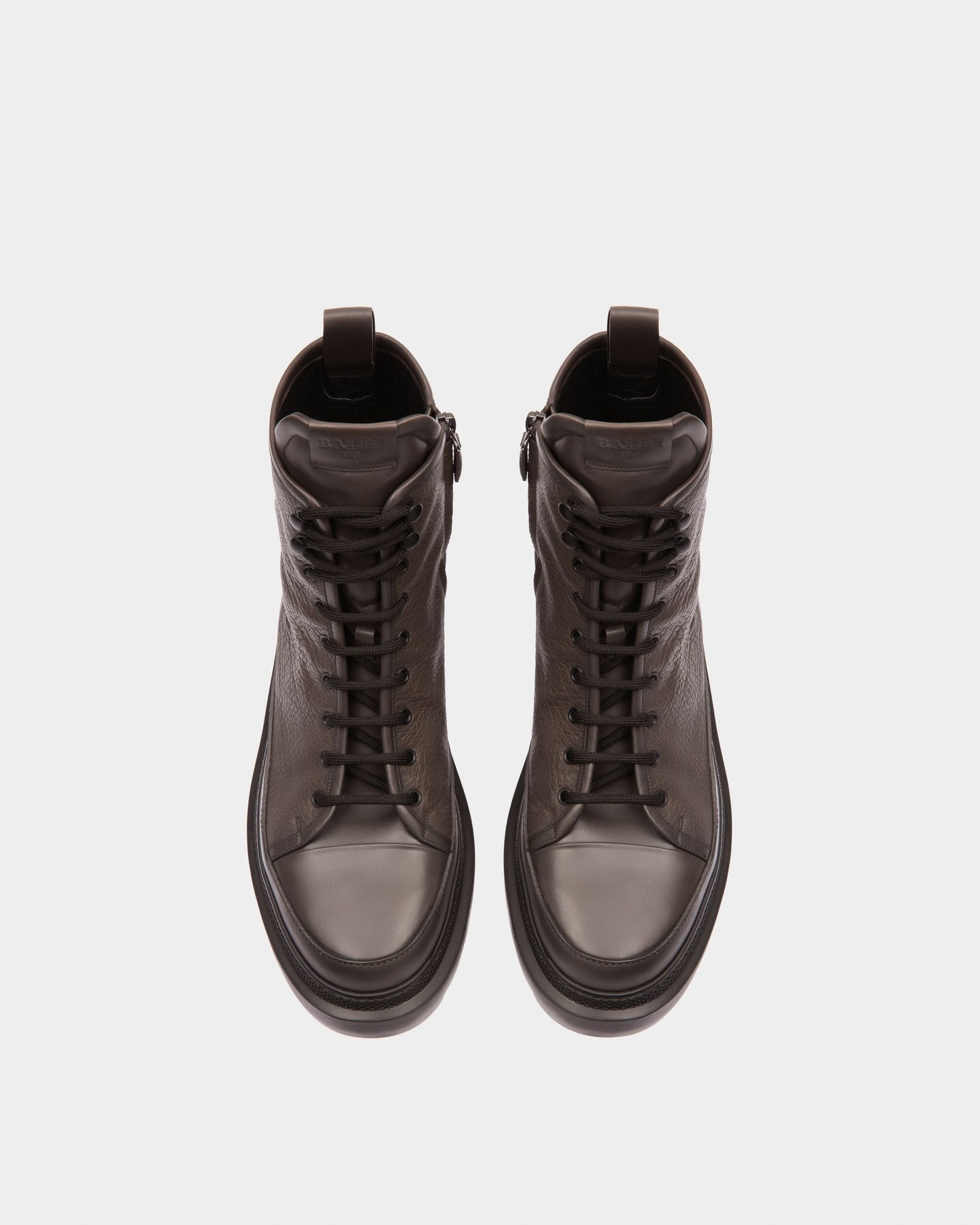 Vatiz Leather Boots In Army Green