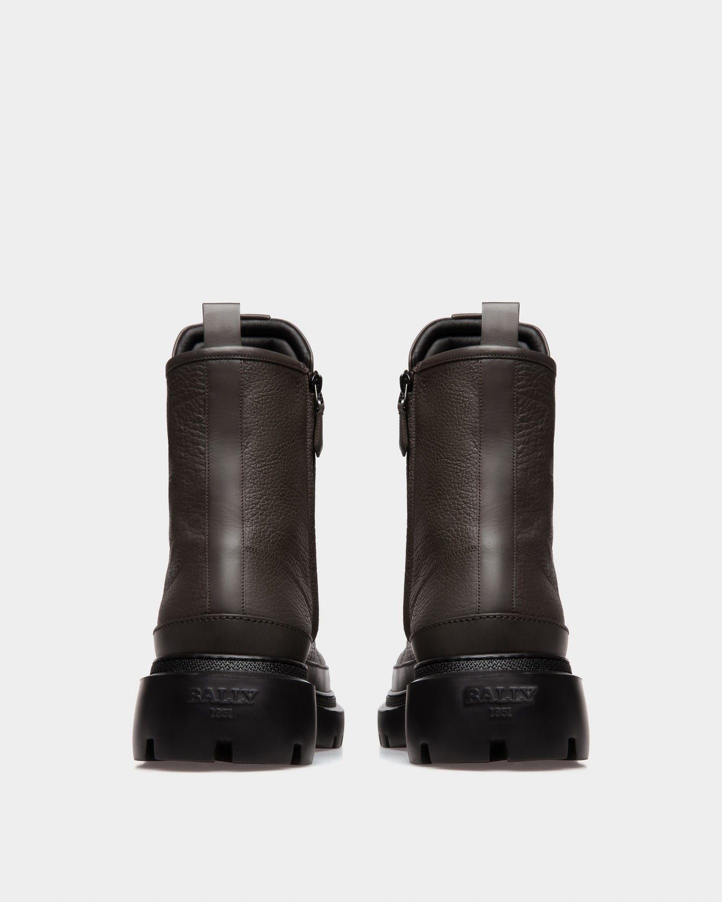 Vatiz Leather Boots In Army Green