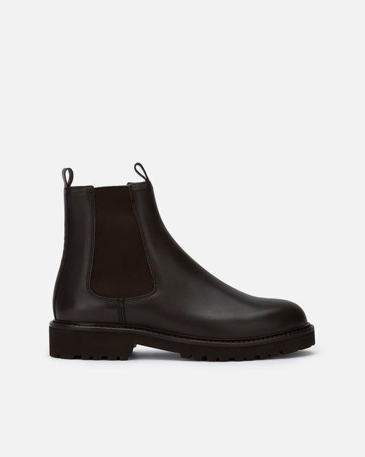 Bootie in Brown Leather