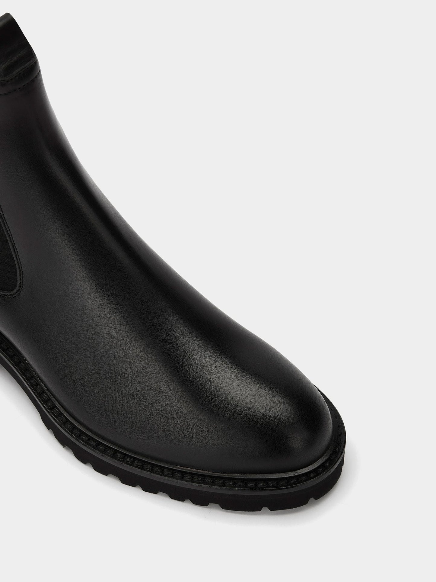 Bootie in Black Leather