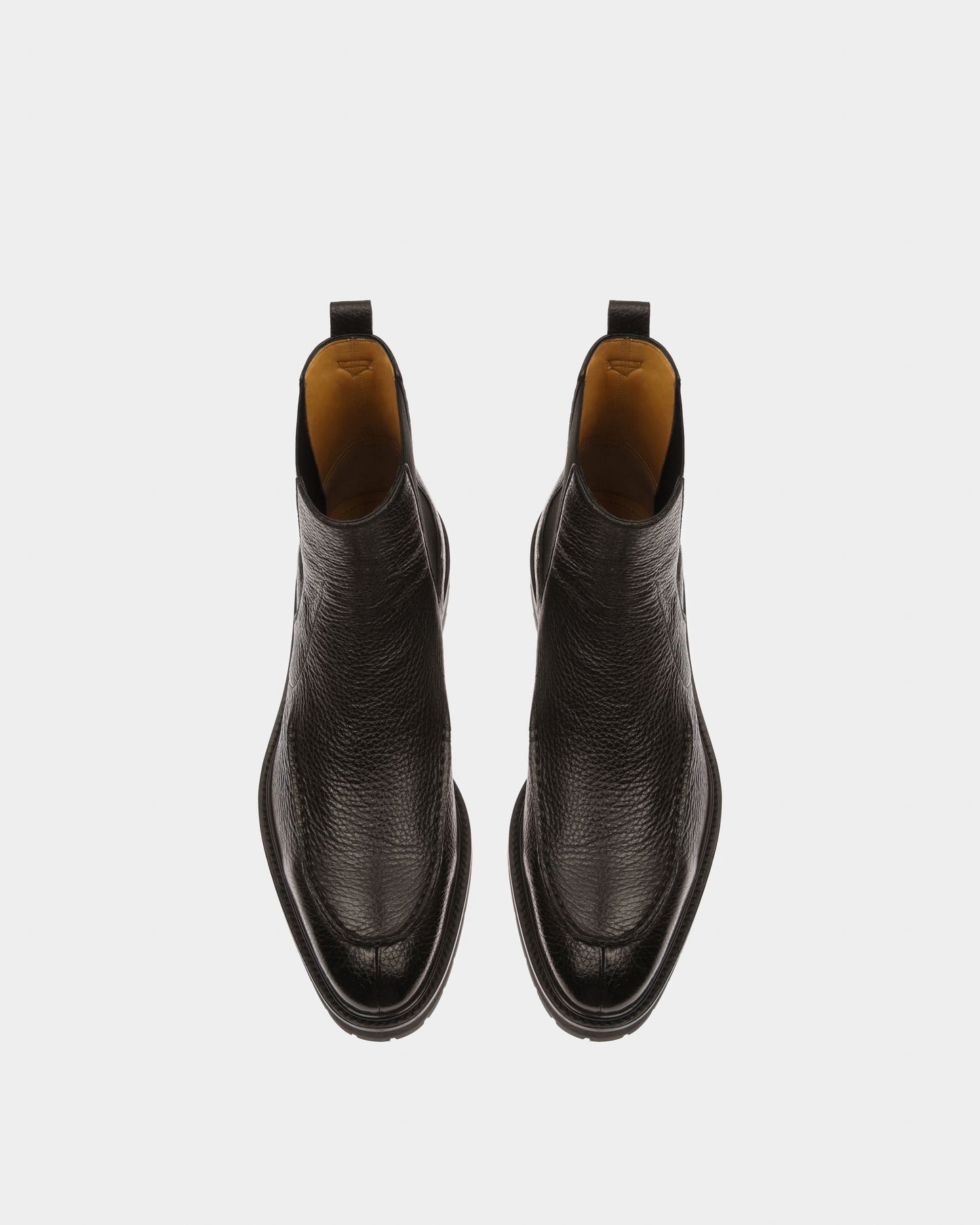 Mirno Leather Booties In Black