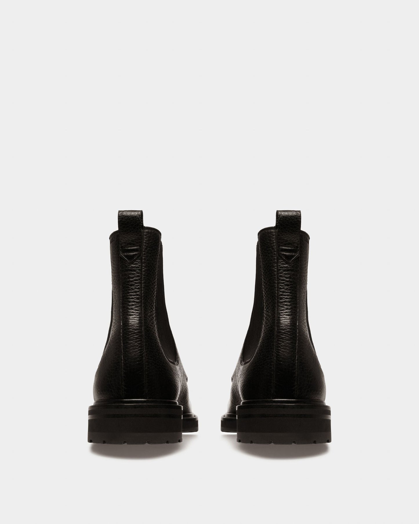 Mirno Leather Booties In Black