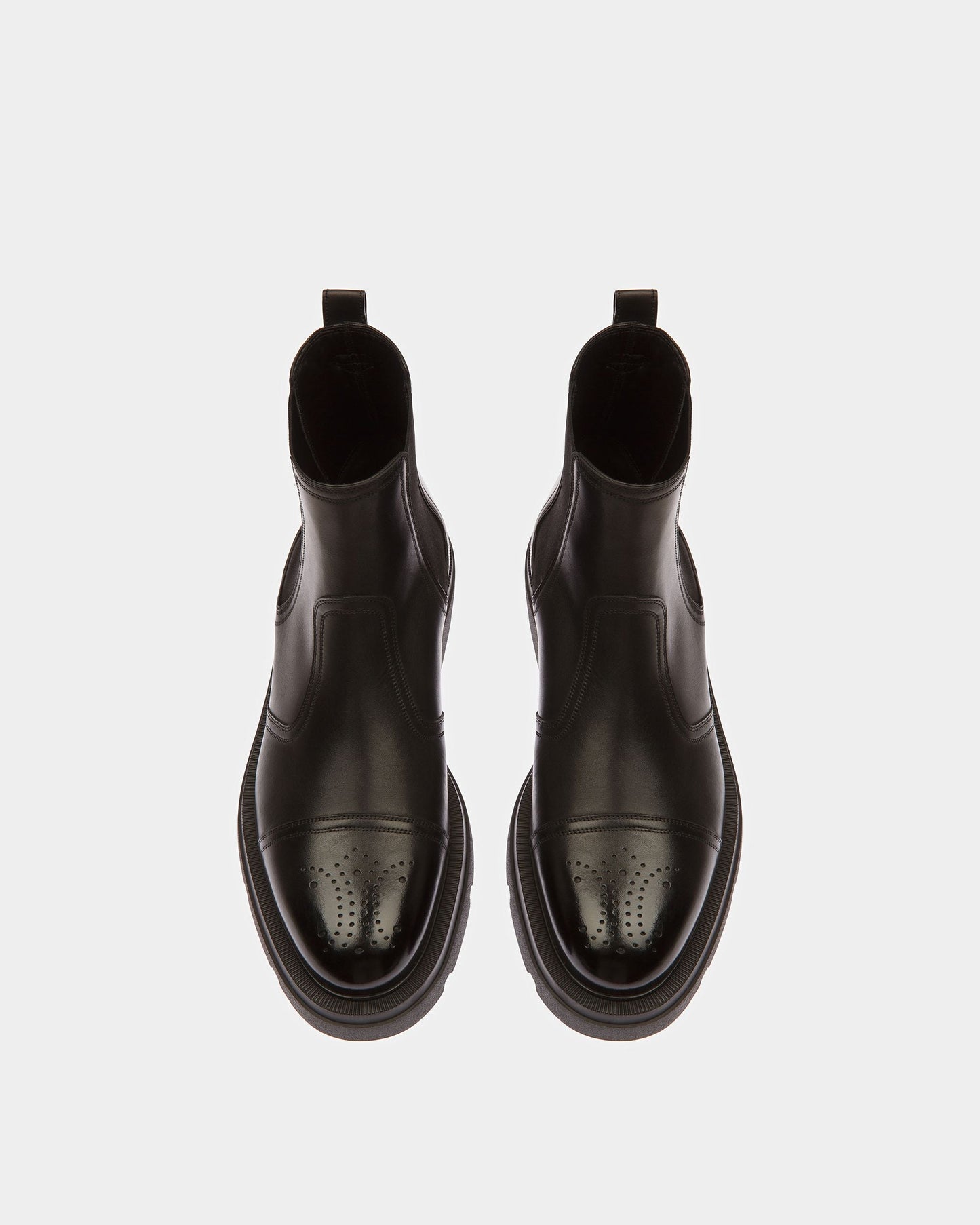 Zecron Leather Boots In Black