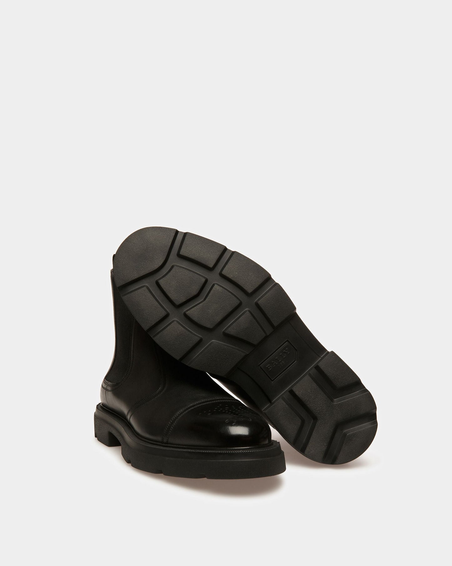 Zecron Leather Boots In Black