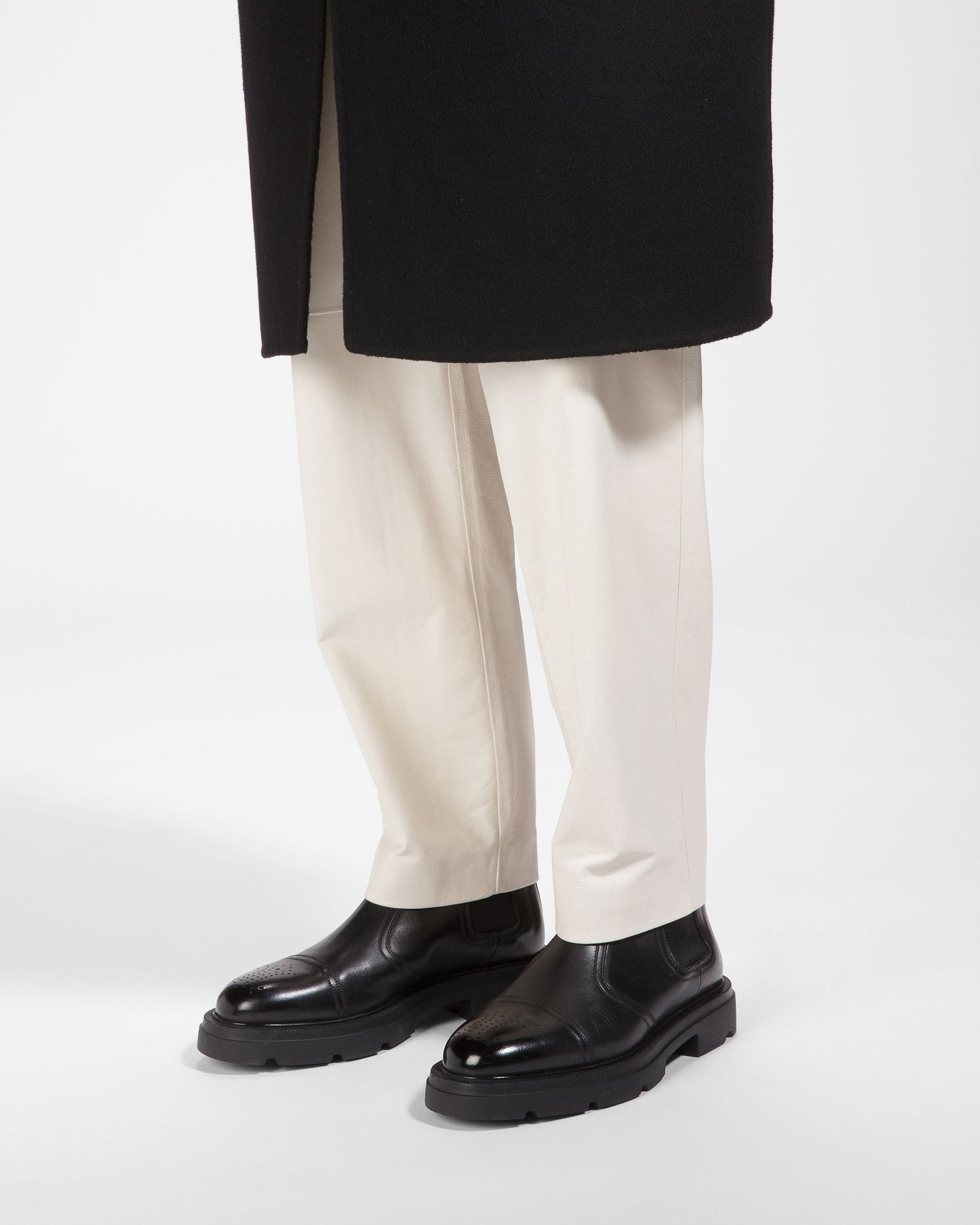 Zecron Leather Boots In Black