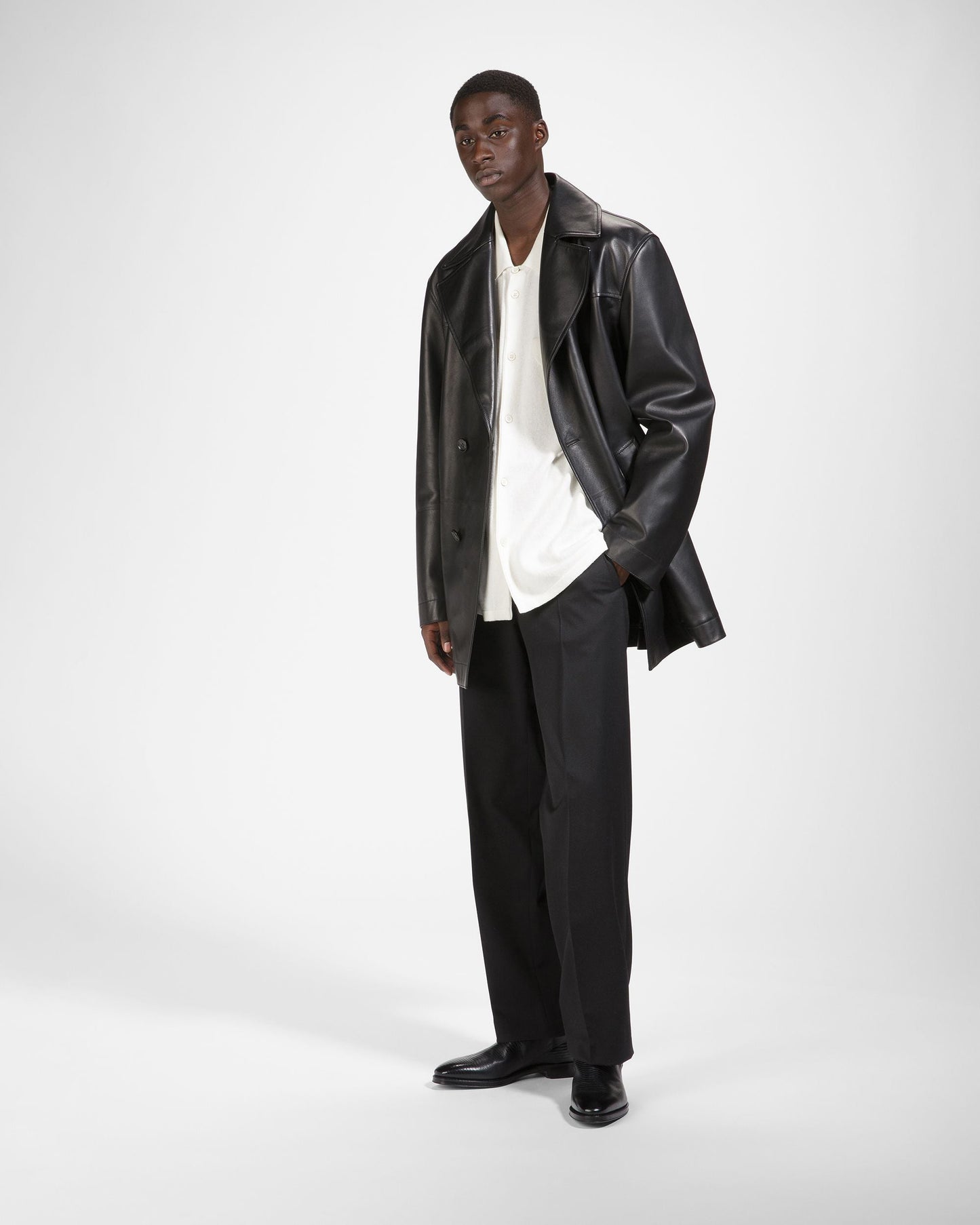 Scaviel Leather Boots In Black