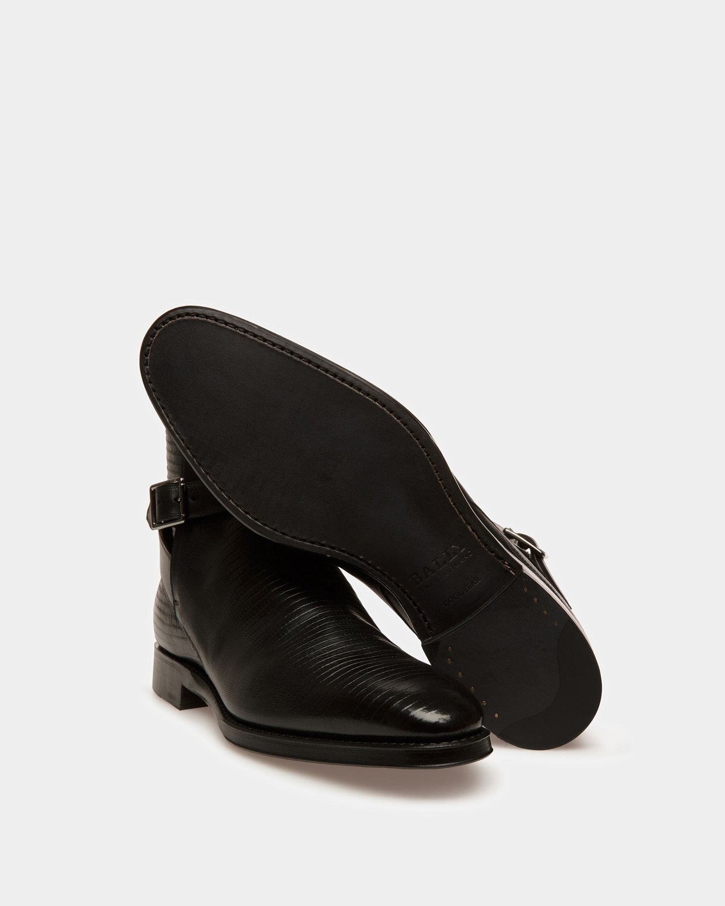 Scaviel Leather Boots In Black