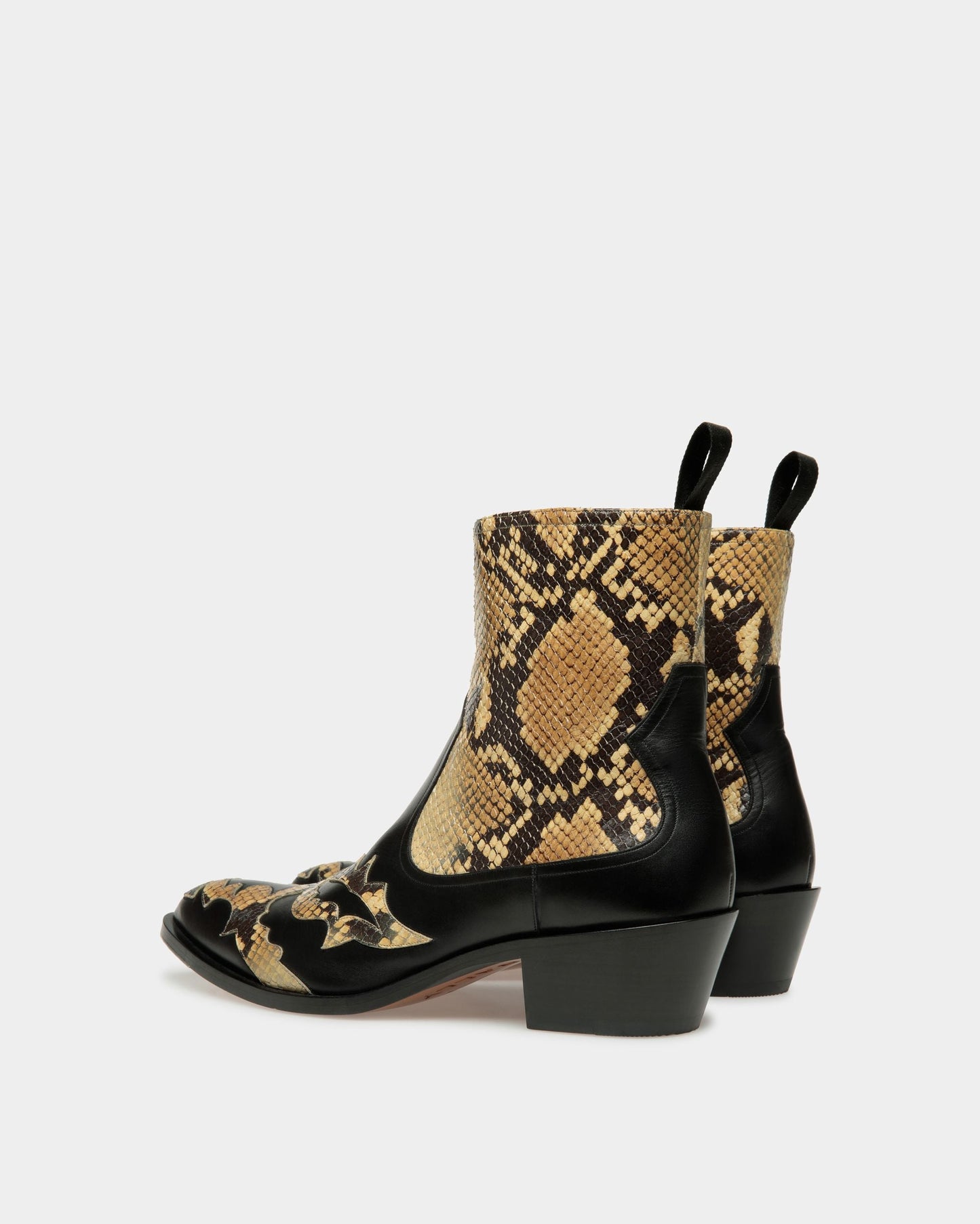 Vamir | Men's Boots | Black Leather | Bally | Still Life 3/4 Back