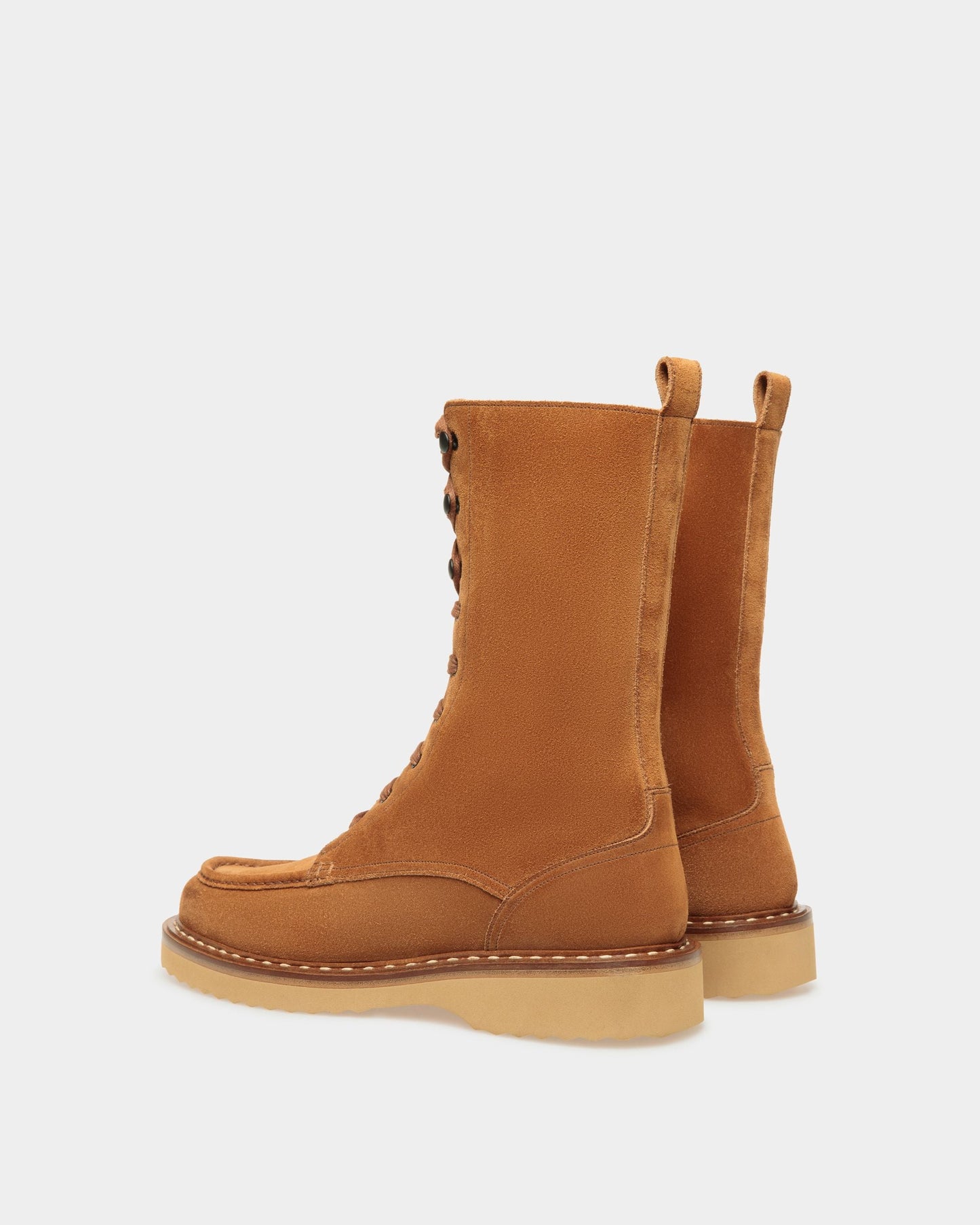 Novarno | Men's Boots | Brown Leather | Bally | Still Life 3/4 Back