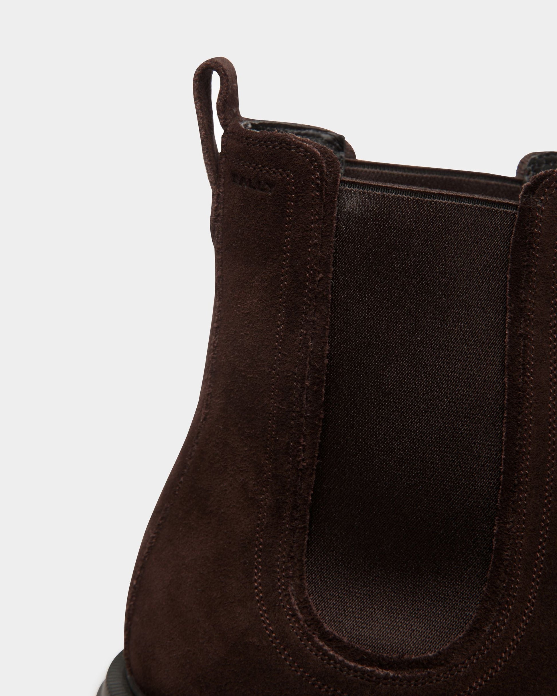 Zurich Booties | Men's Shoes | Brown Suede | Bally | Still Life Detail