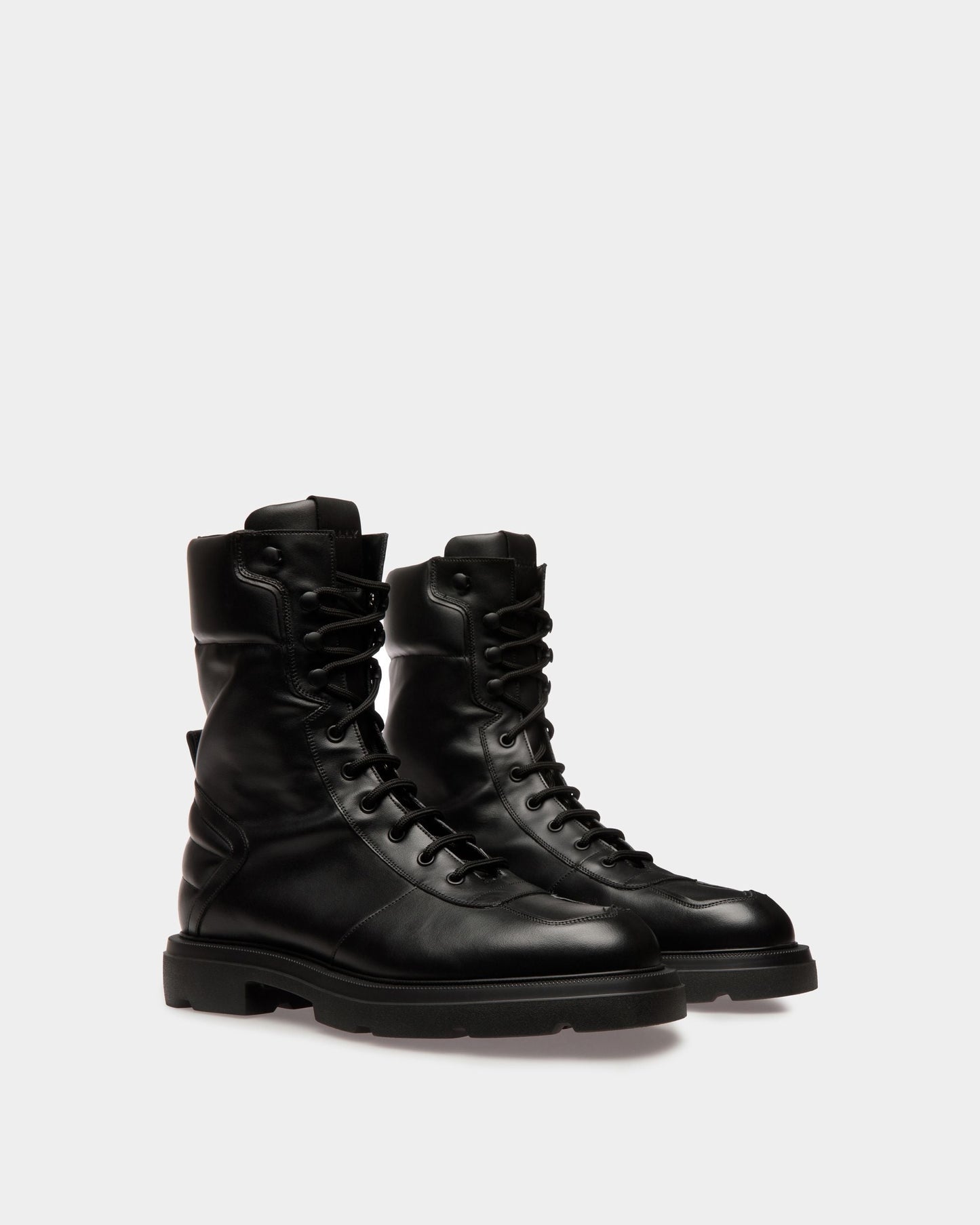Zendi | Men's Boots | Black Leather | Bally | Still Life 3/4 Front