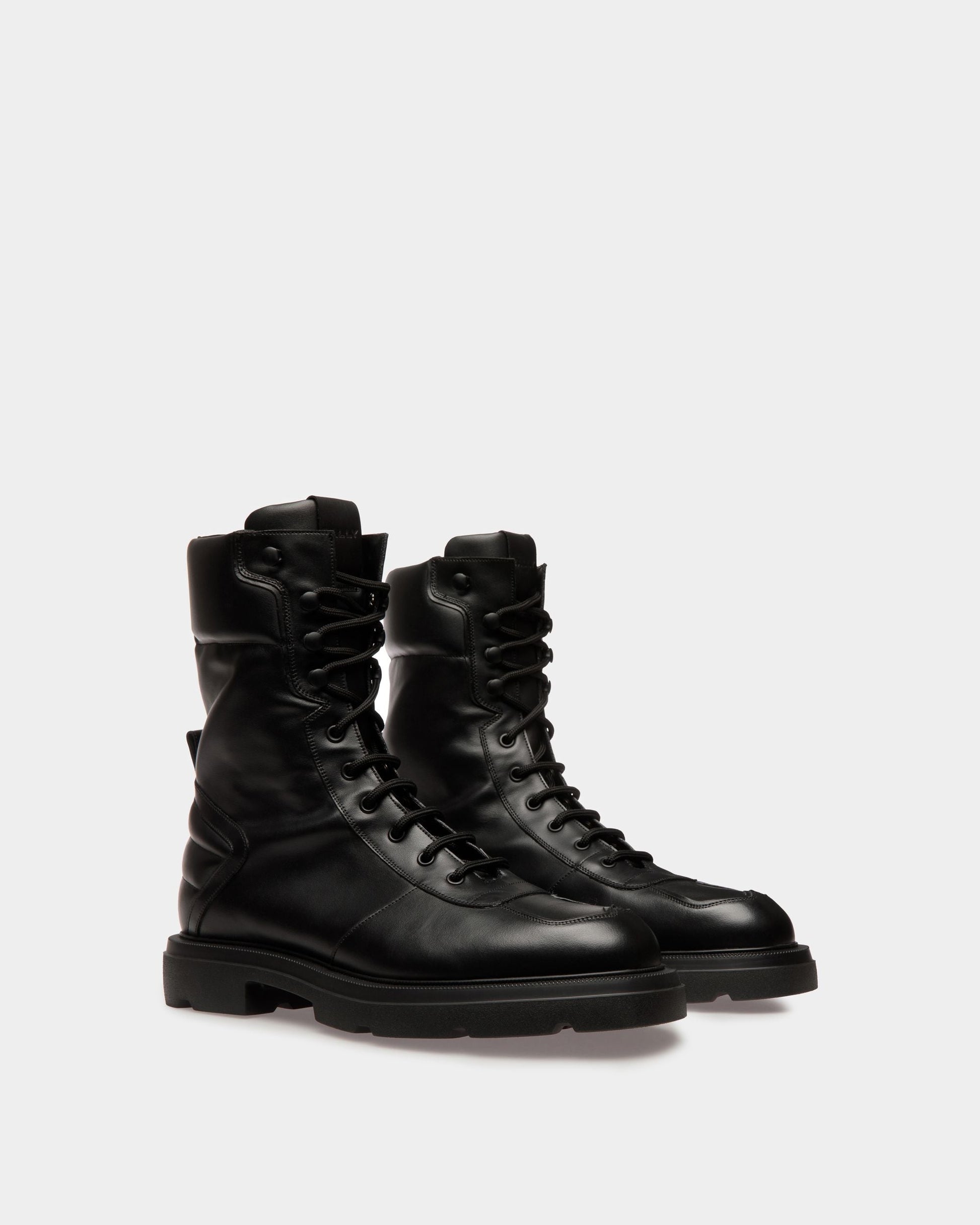 Zendi | Men's Boots | Black Leather | Bally | Still Life 3/4 Front