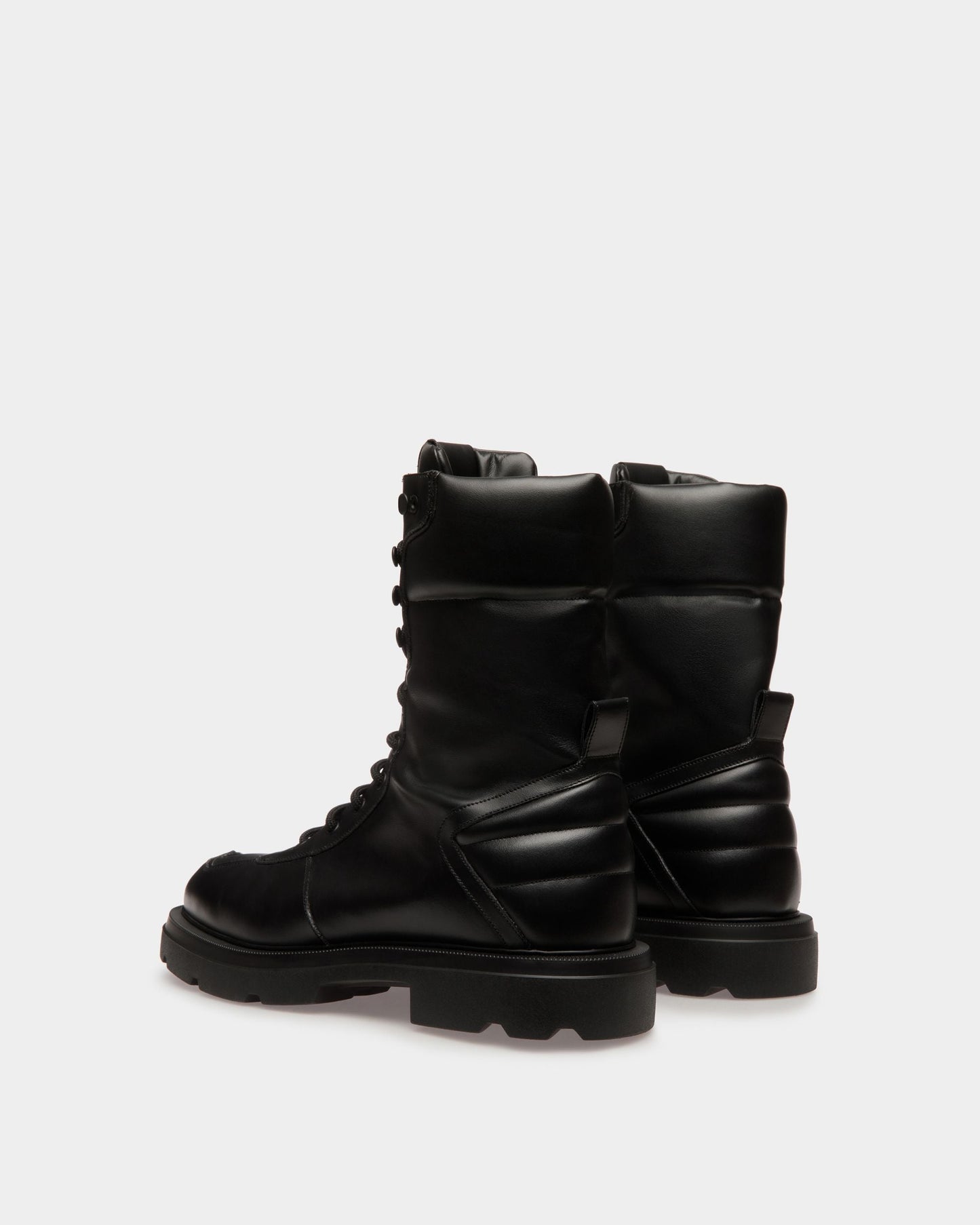 Zendi | Men's Boots | Black Leather | Bally | Still Life 3/4 Back