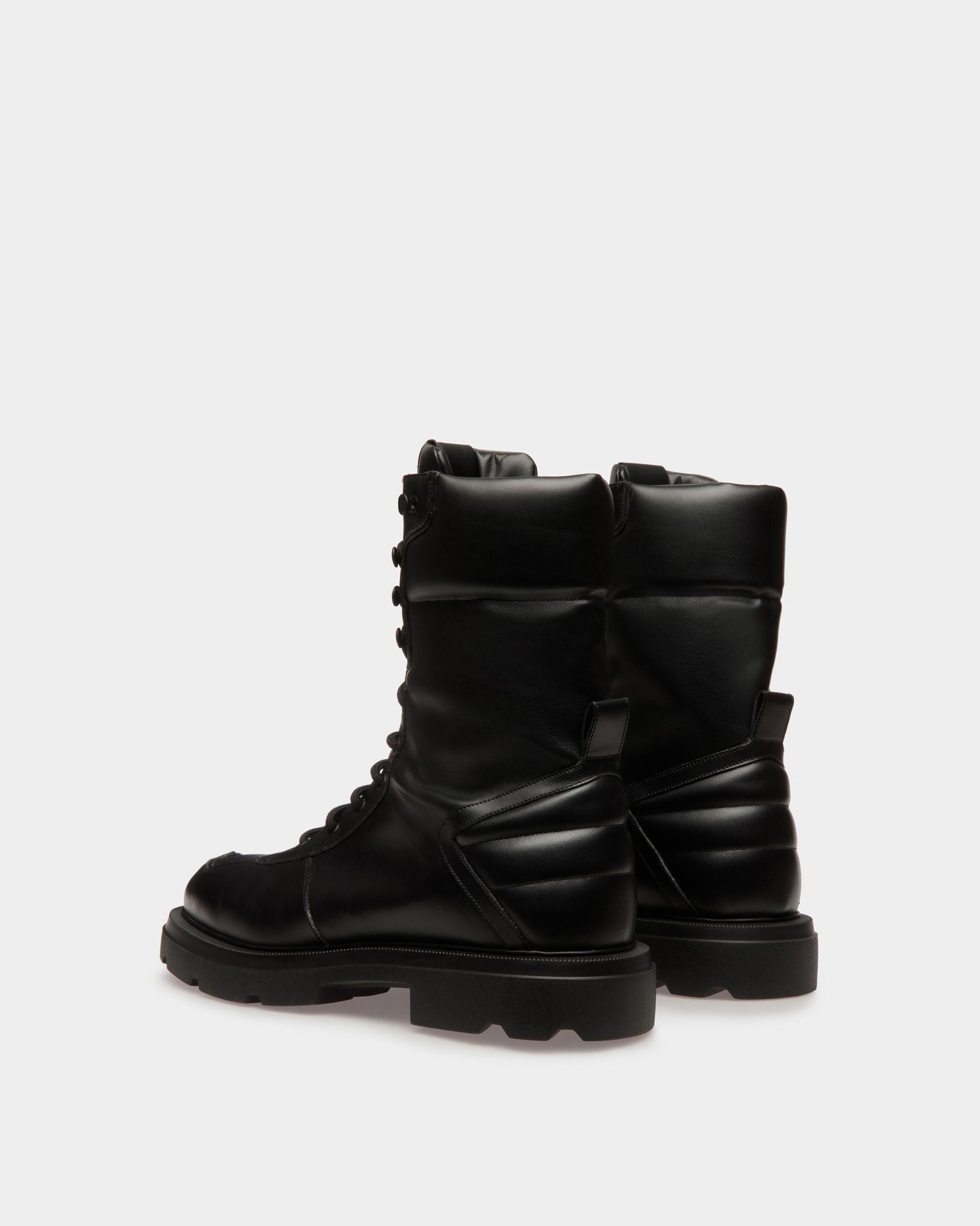 Zendi | Men's Boots | Black Leather | Bally | Still Life 3/4 Back
