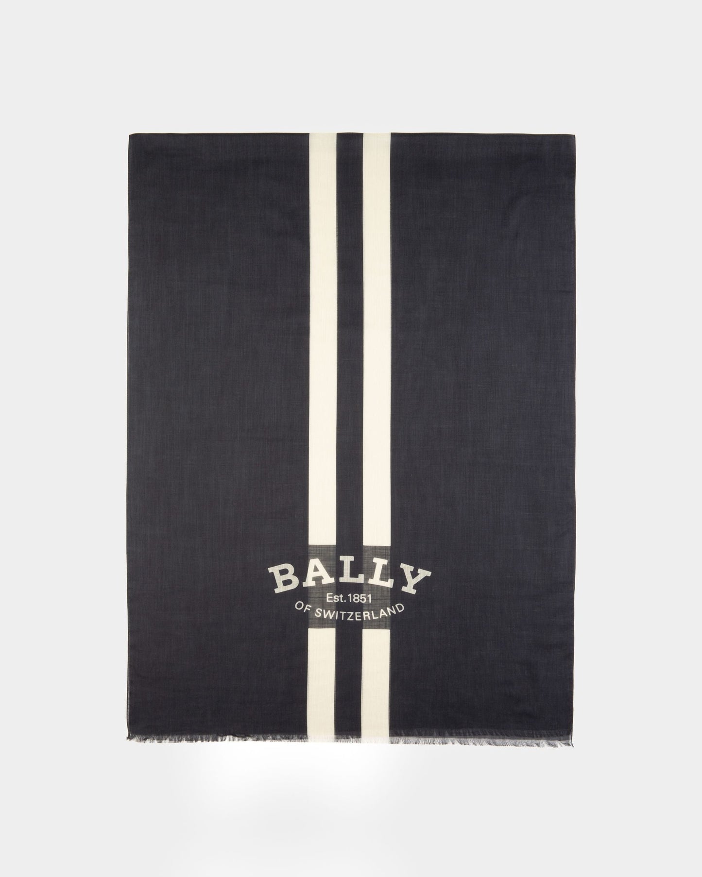 Cotton Scarf In Navy